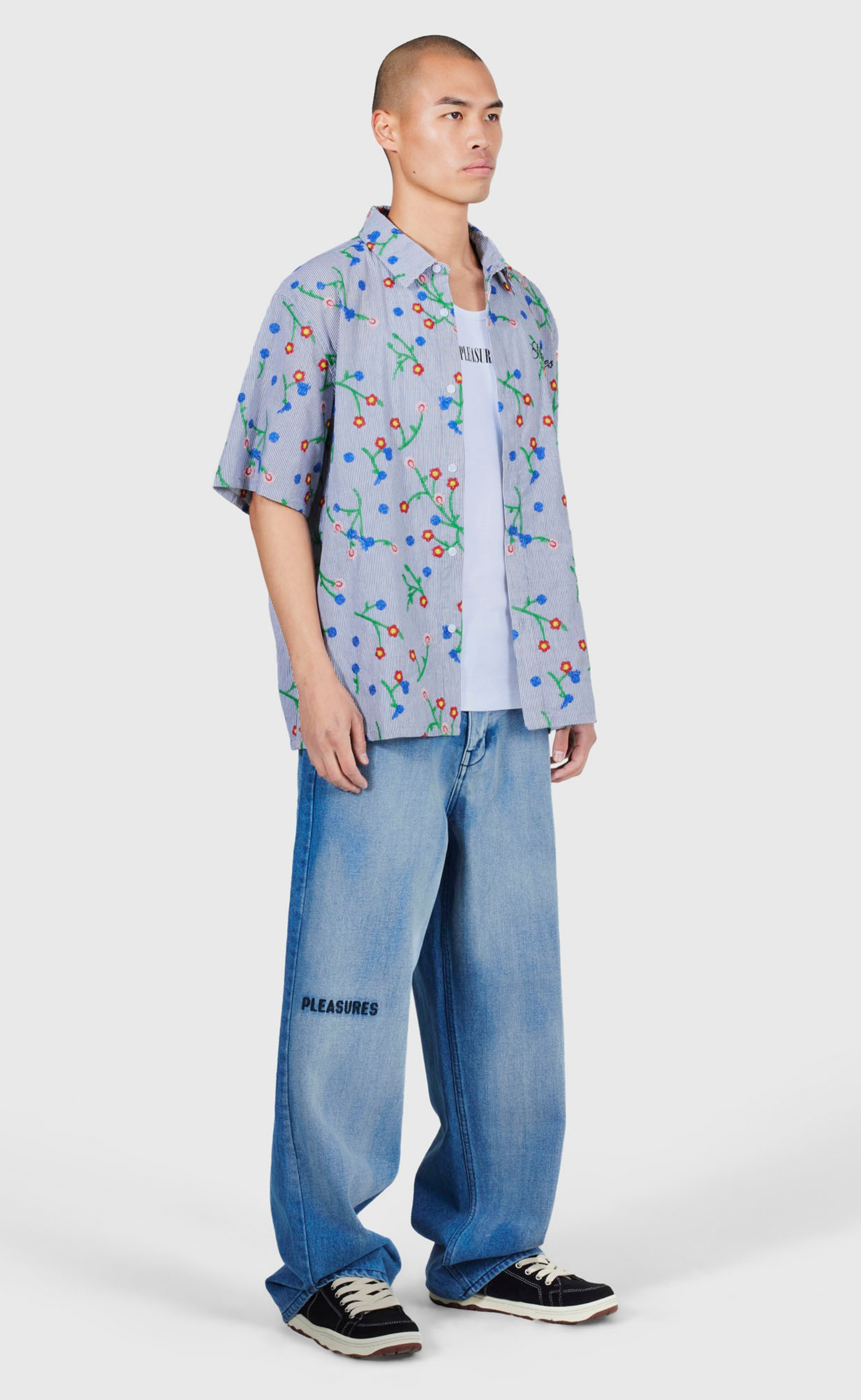 OIL FORMULA BAGGY MID INDIGO JEANS