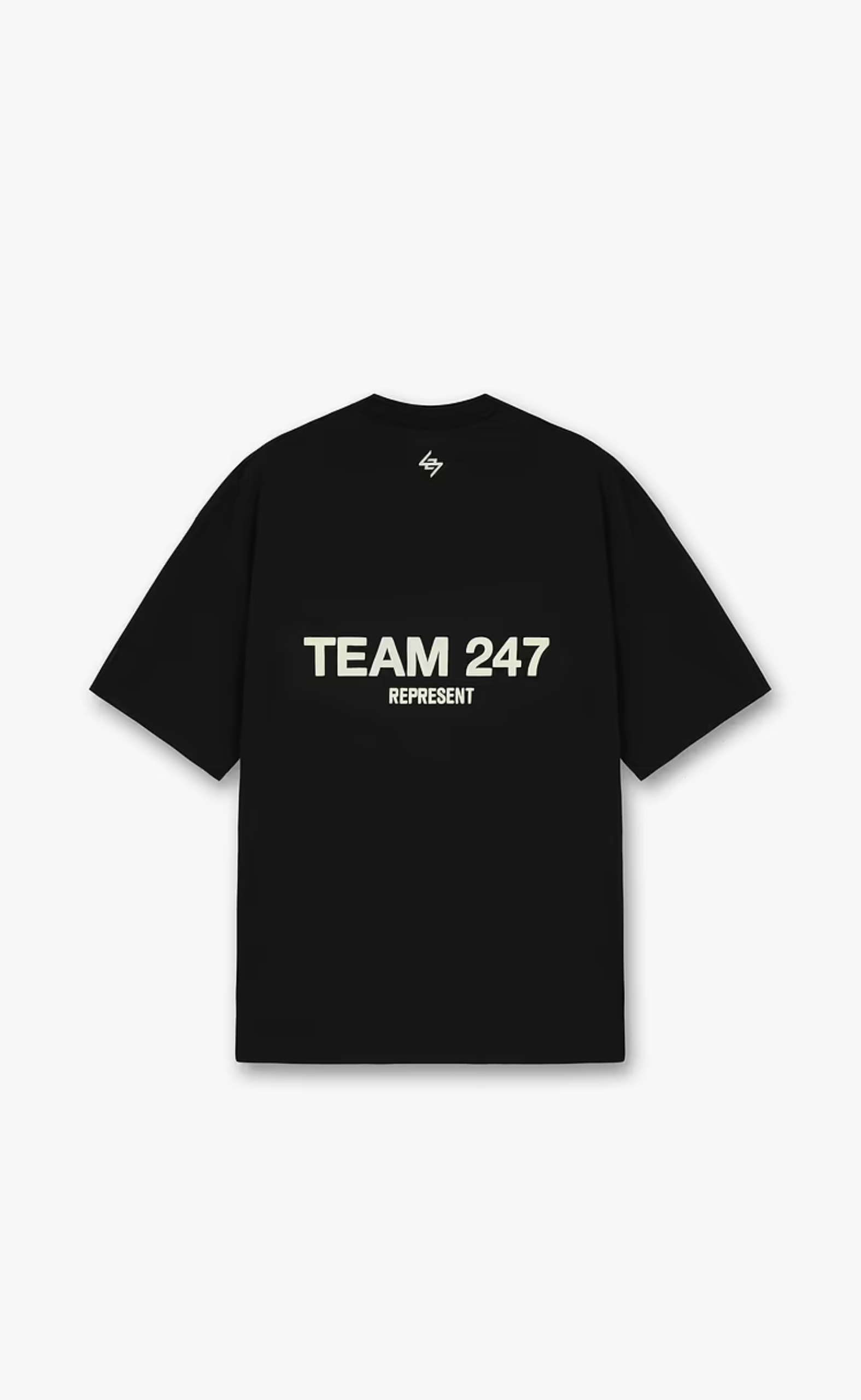TEAM 247 OVERSIZED JET BLACK T-SHIRT