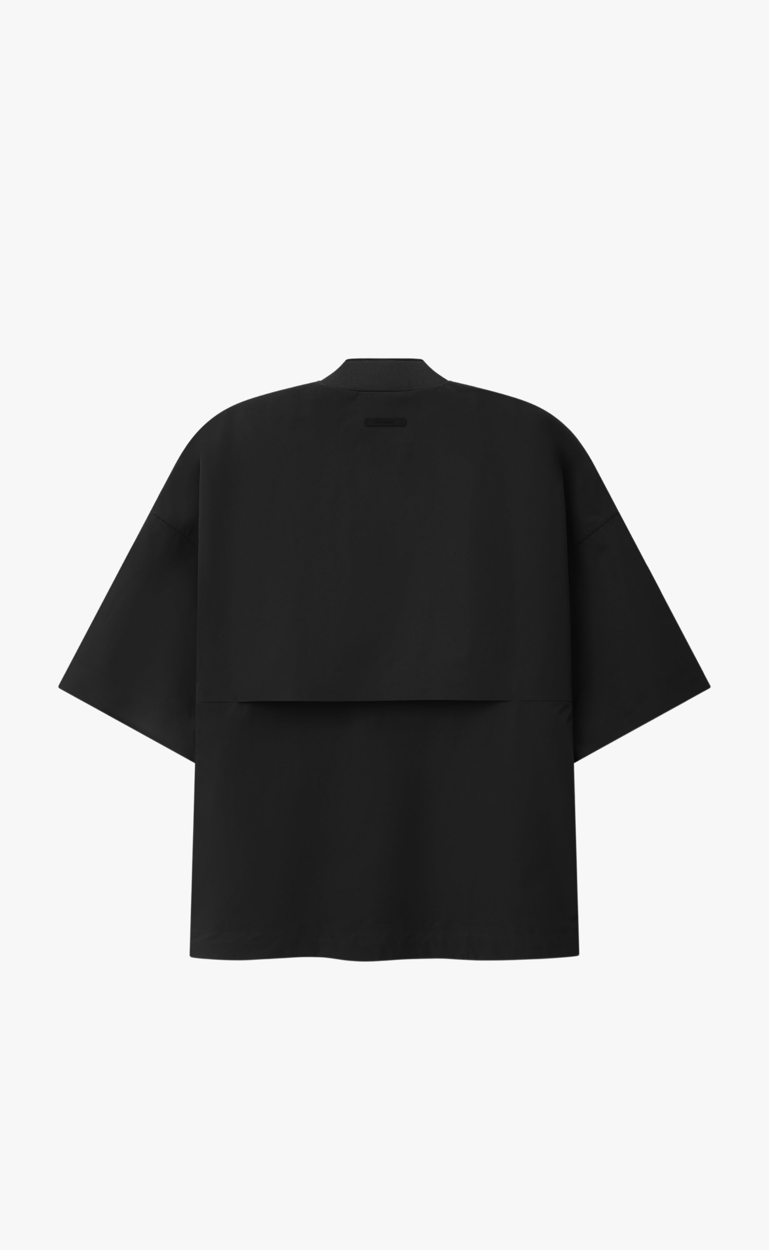 HALF ZIP BASEBALL VINTAGE BLACK T-SHIRT