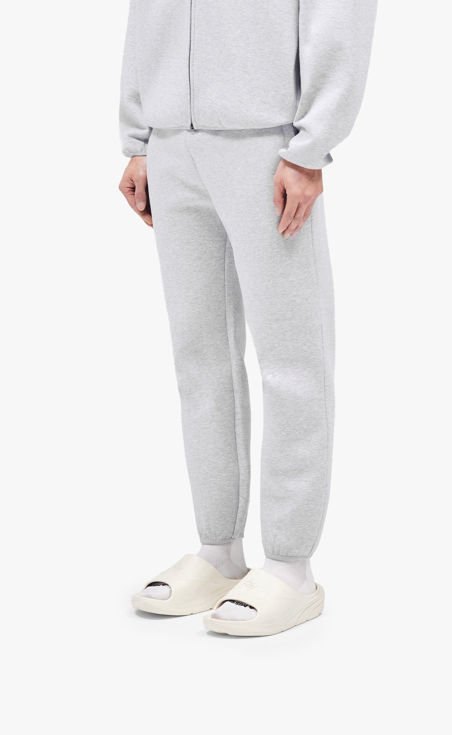247 NUMBERS GREY MARL SWEATPANTS