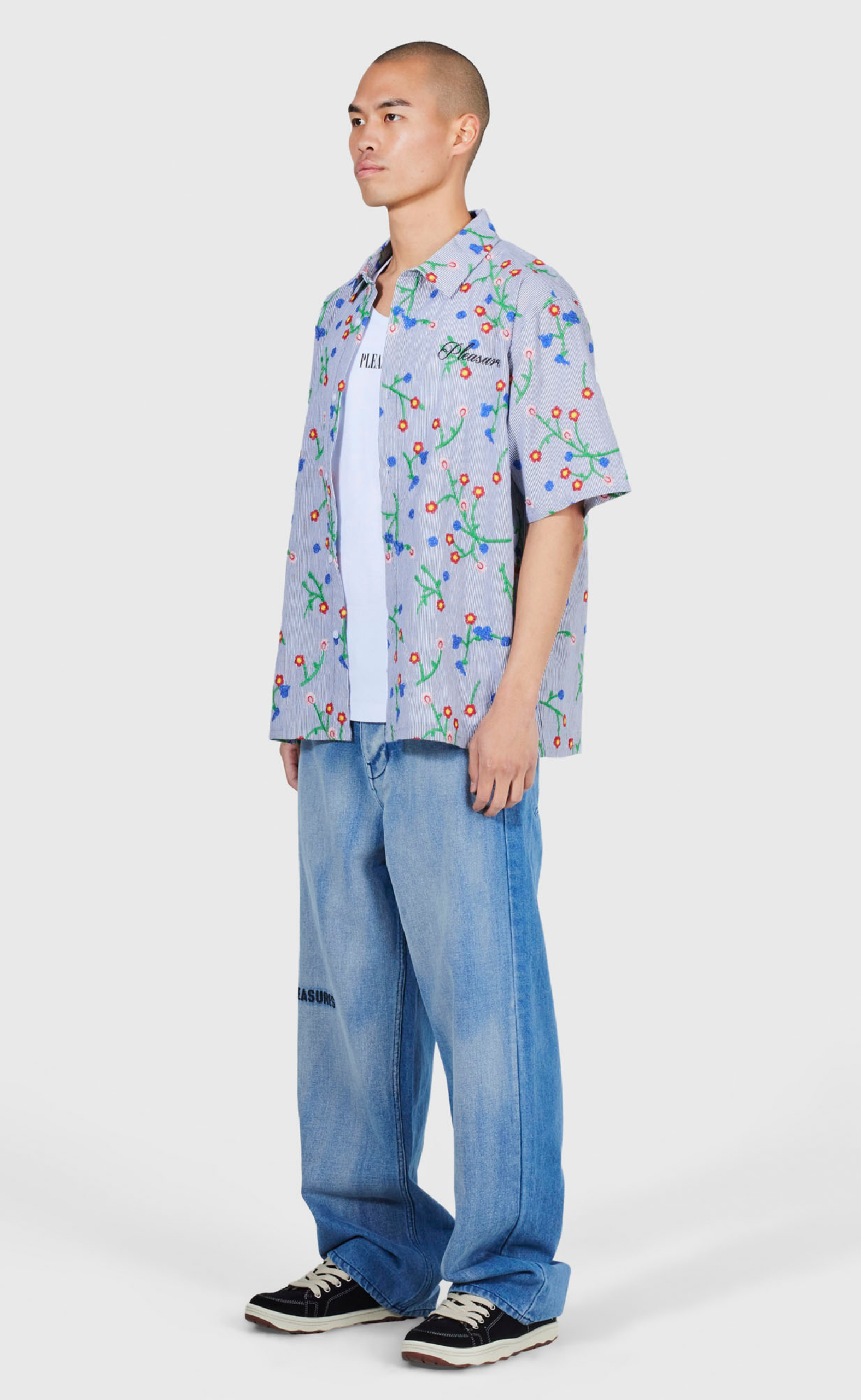 OIL FORMULA BAGGY MID INDIGO JEANS