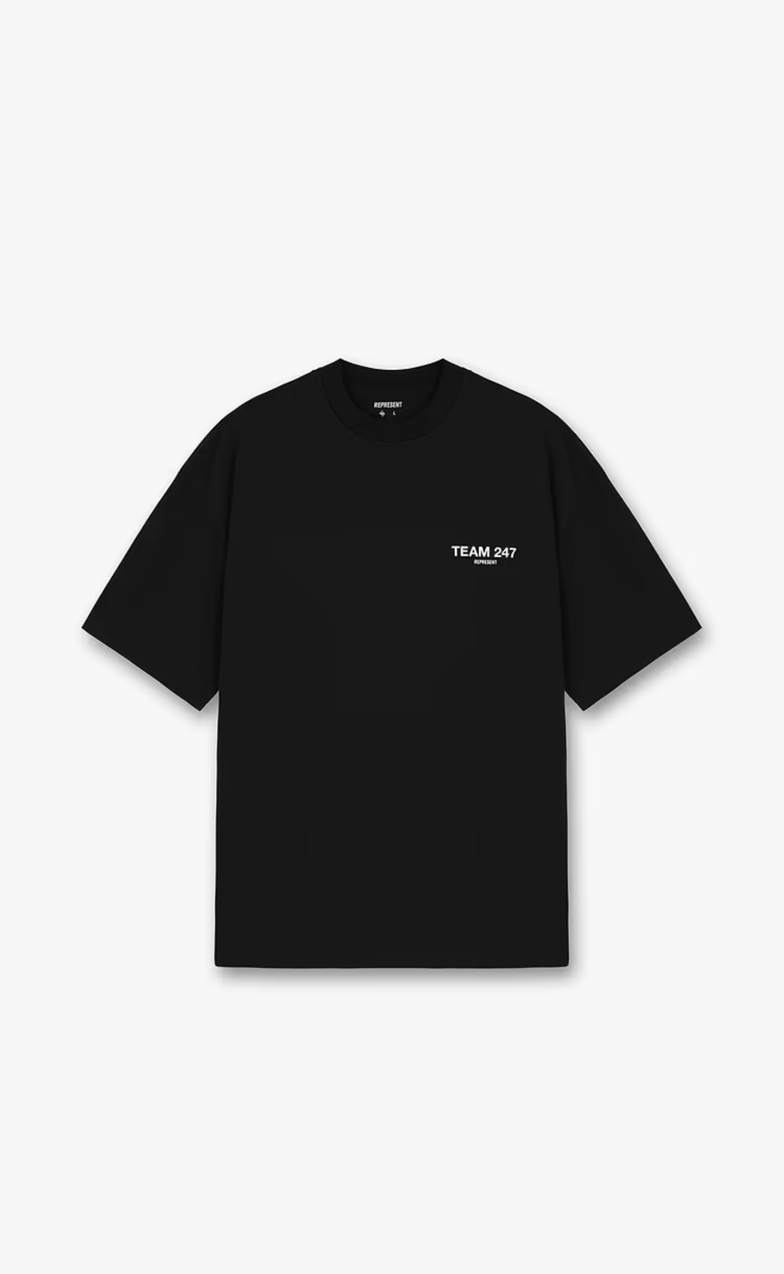 TEAM 247 OVERSIZED JET BLACK T-SHIRT