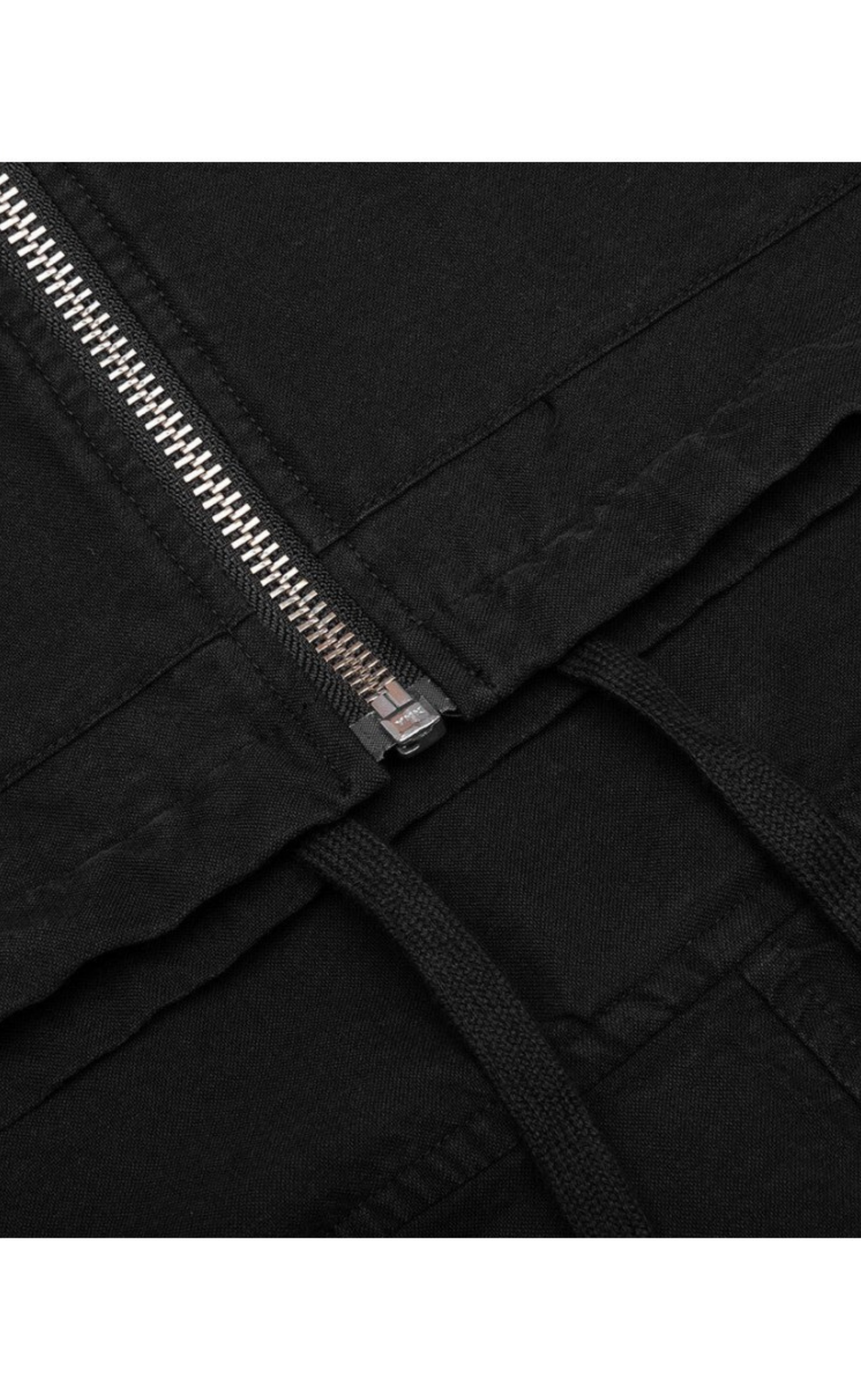 DIGITAL ZIP PONCHO BLACK HOODIE