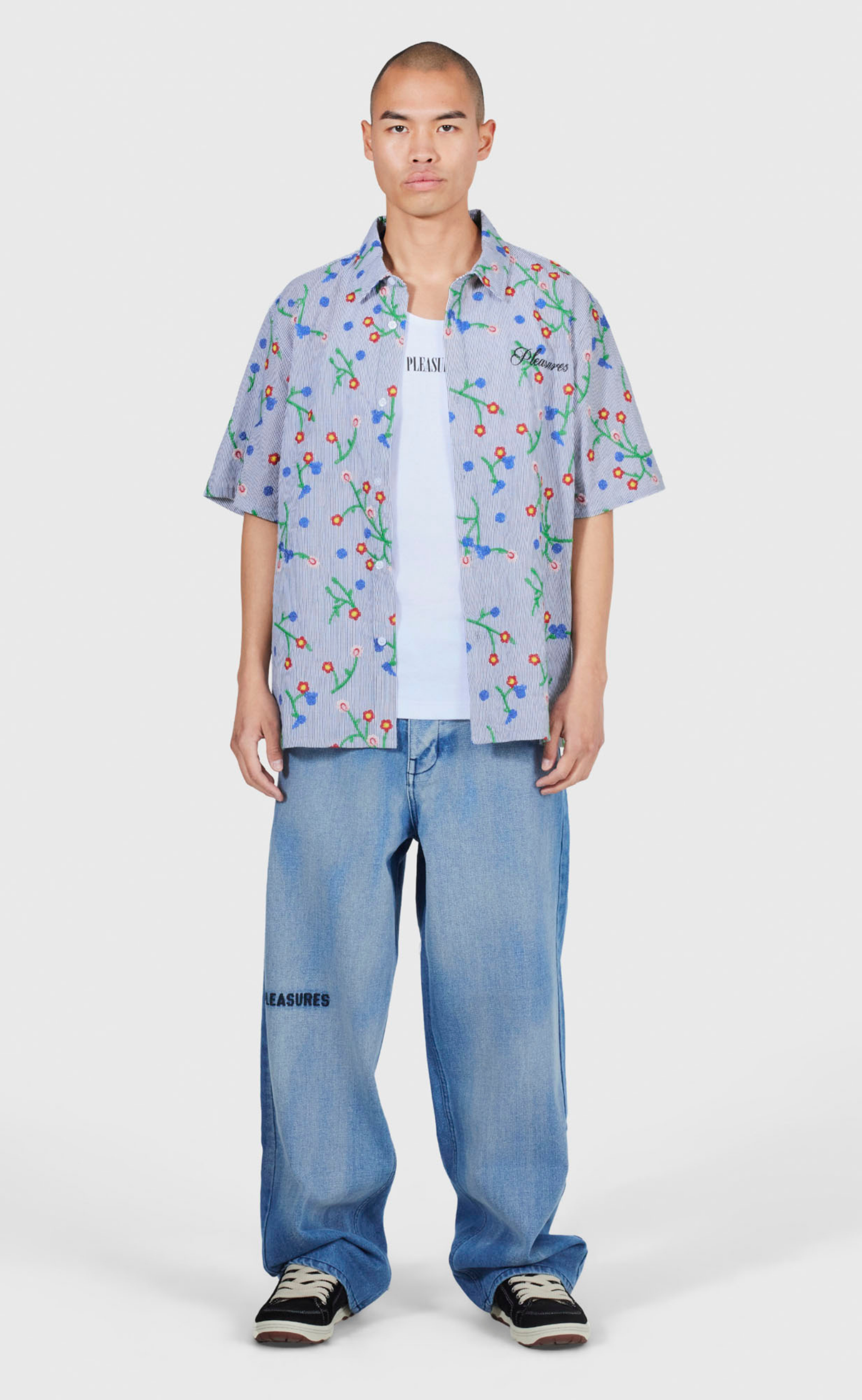 OIL FORMULA BAGGY MID INDIGO JEANS