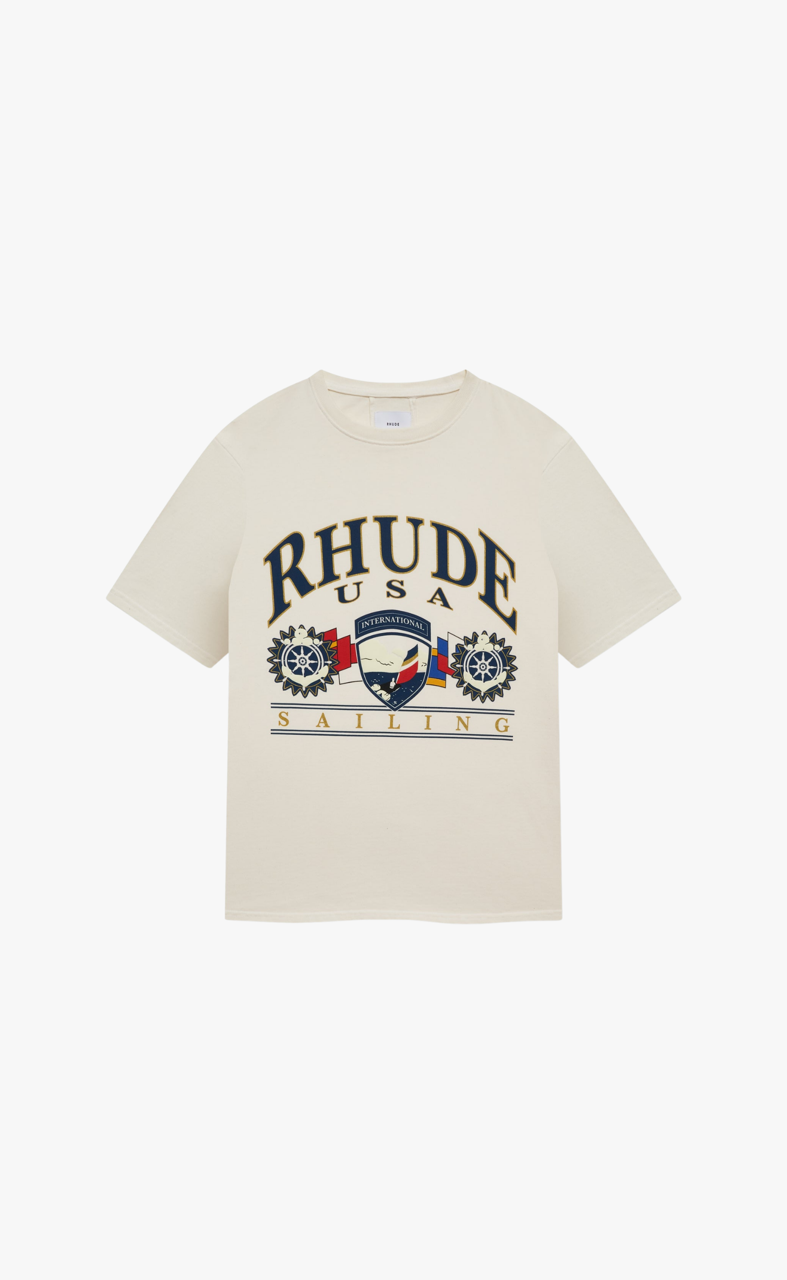 USA SAILING ICON VINTAGE WHITE T-SHIRT