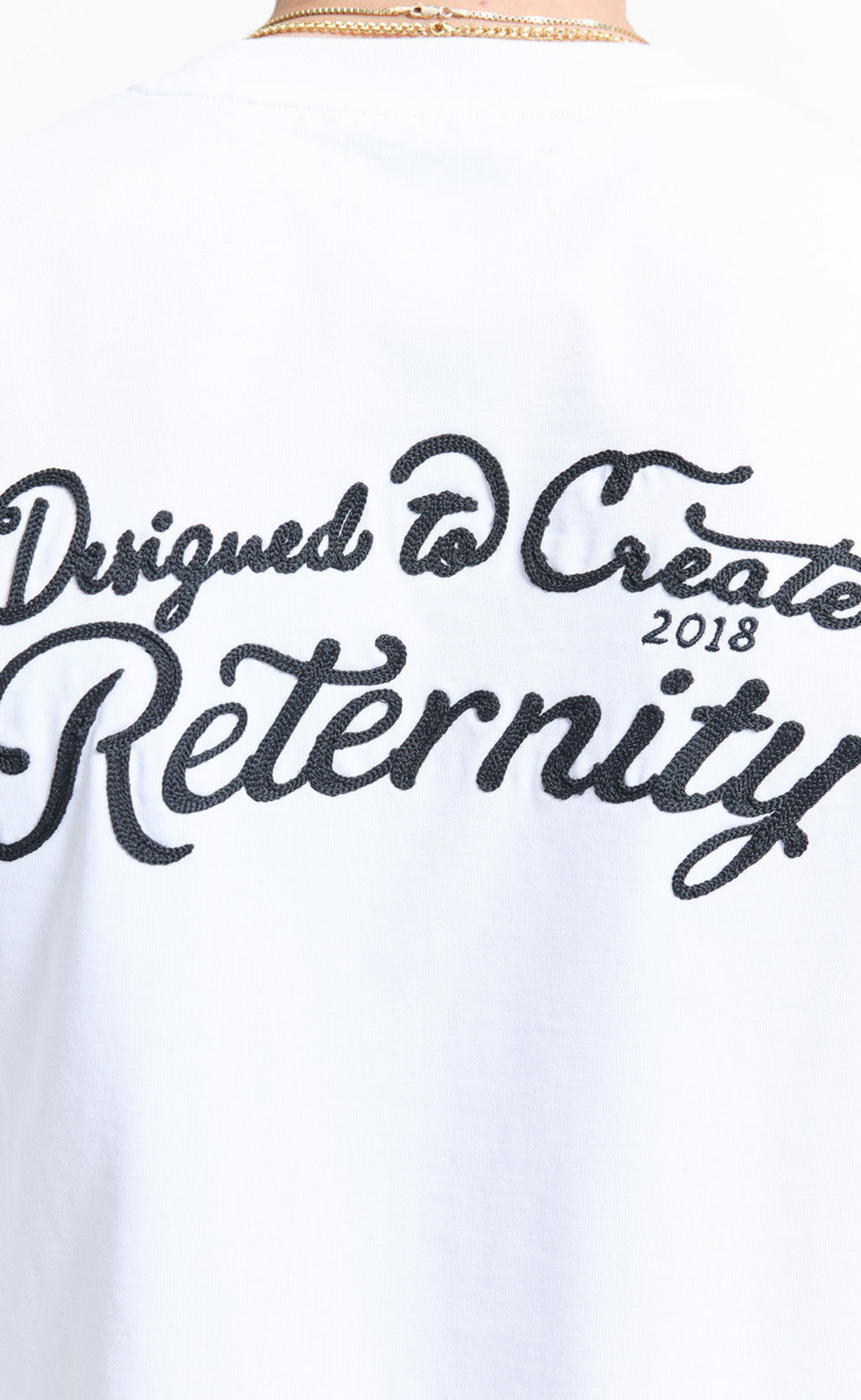 DESIGNED TO CREATE WHITE T-SHIRT