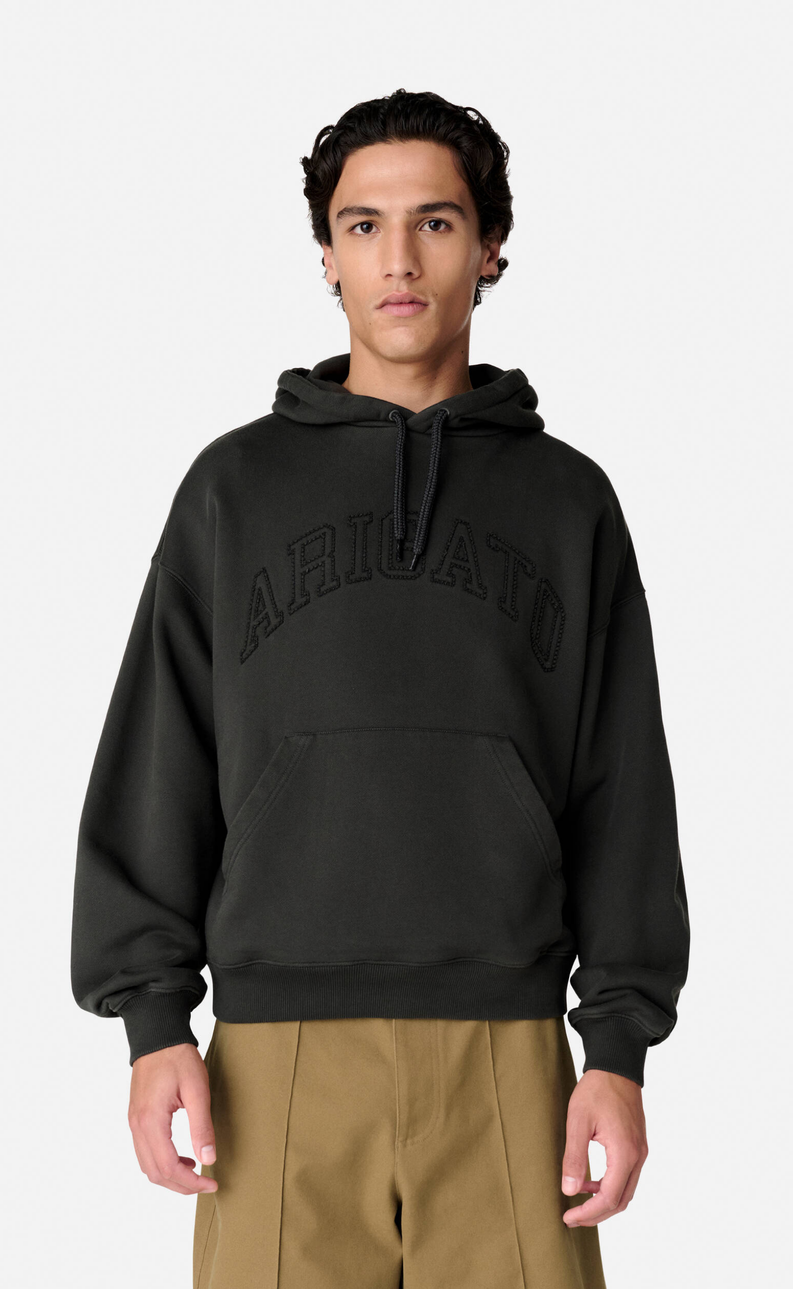 MOTTO DARK GREY HOODIE