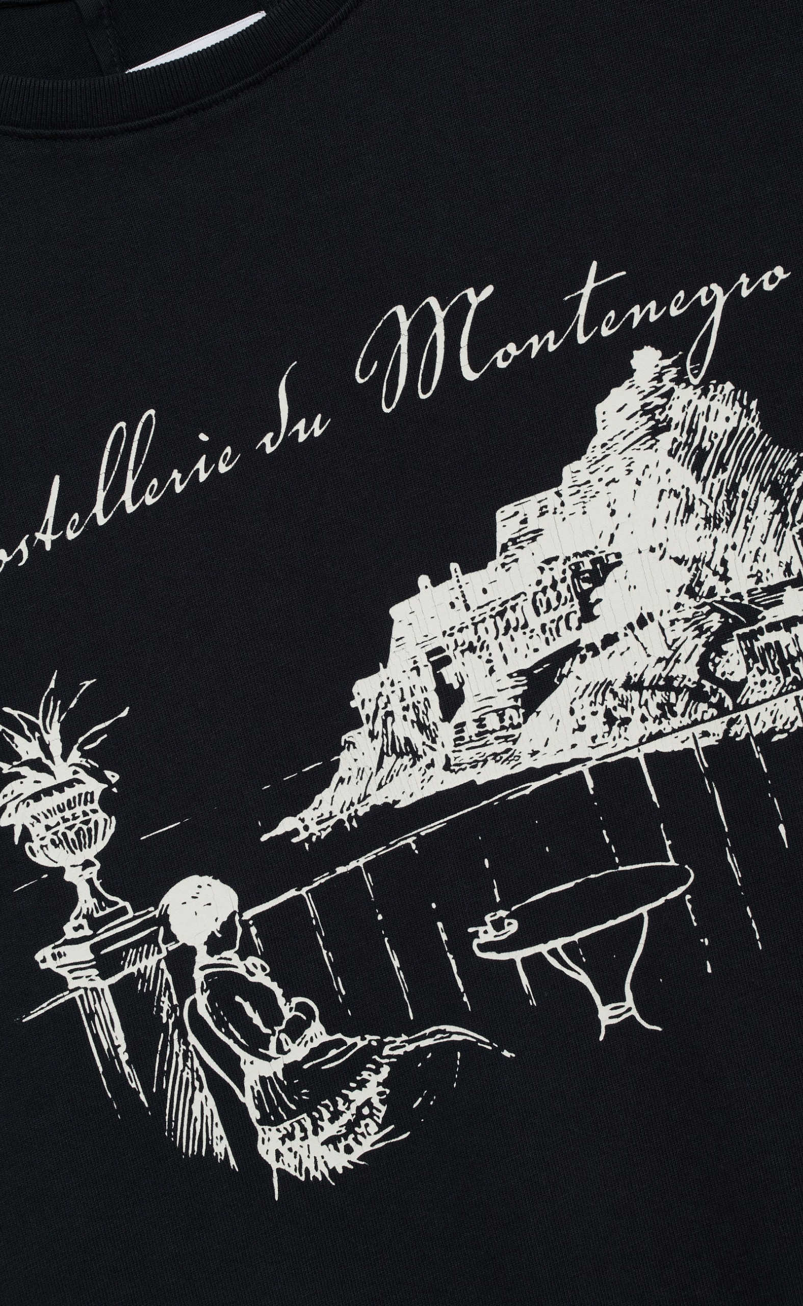 MONTENEGRO MORADA VINTAGE BLACK T-SHIRT