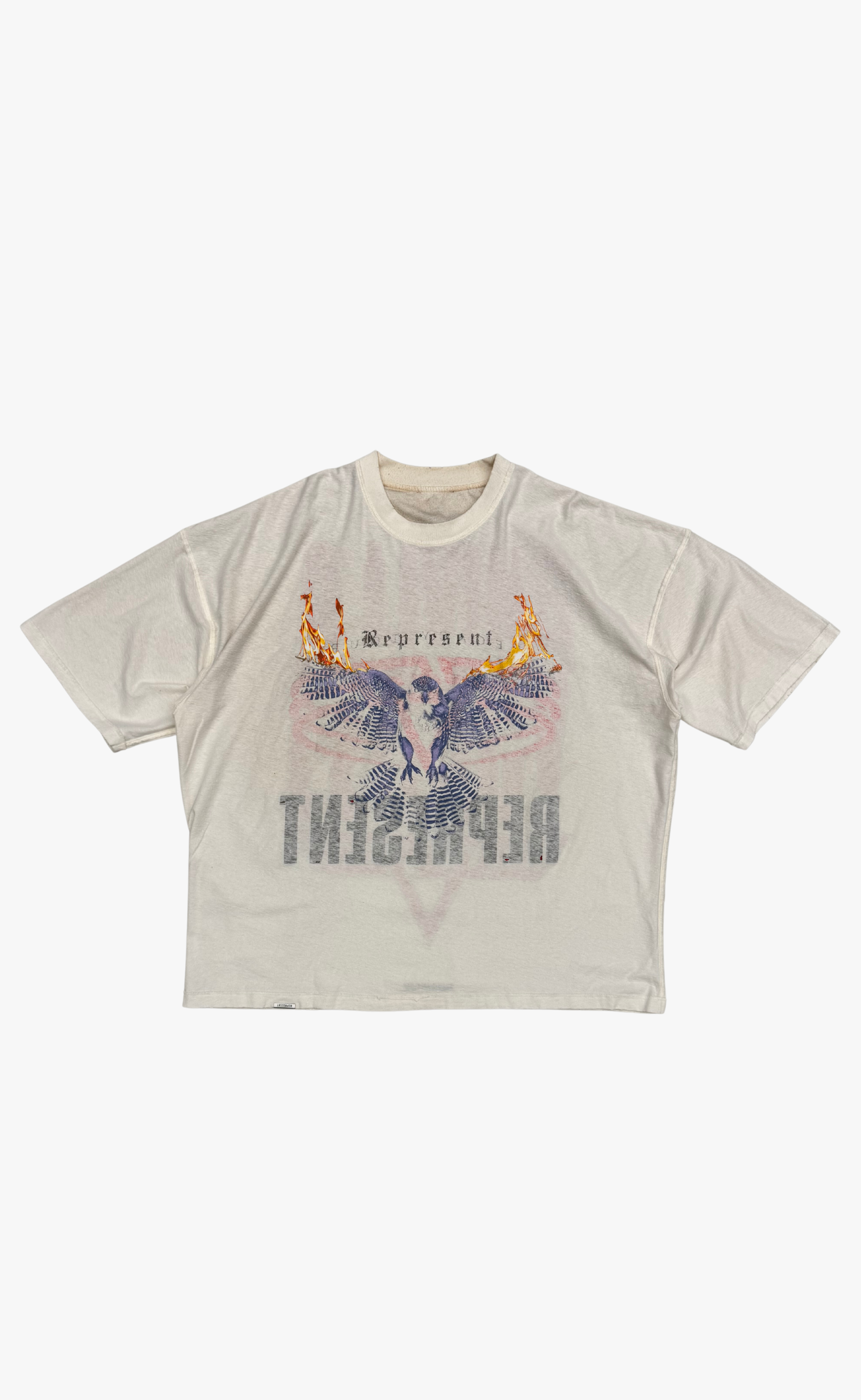 REVERSIBLE LIVING LEGACY FALCON WASHED ECRU T-SHIRT