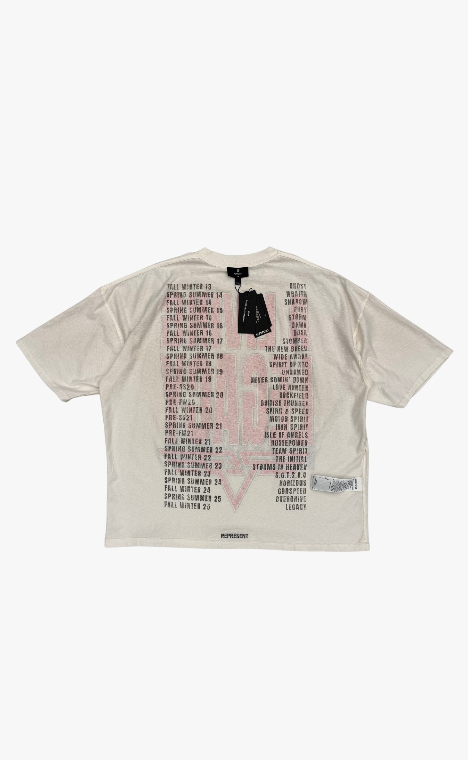 REVERSIBLE LIVING LEGACY FALCON WASHED ECRU T-SHIRT