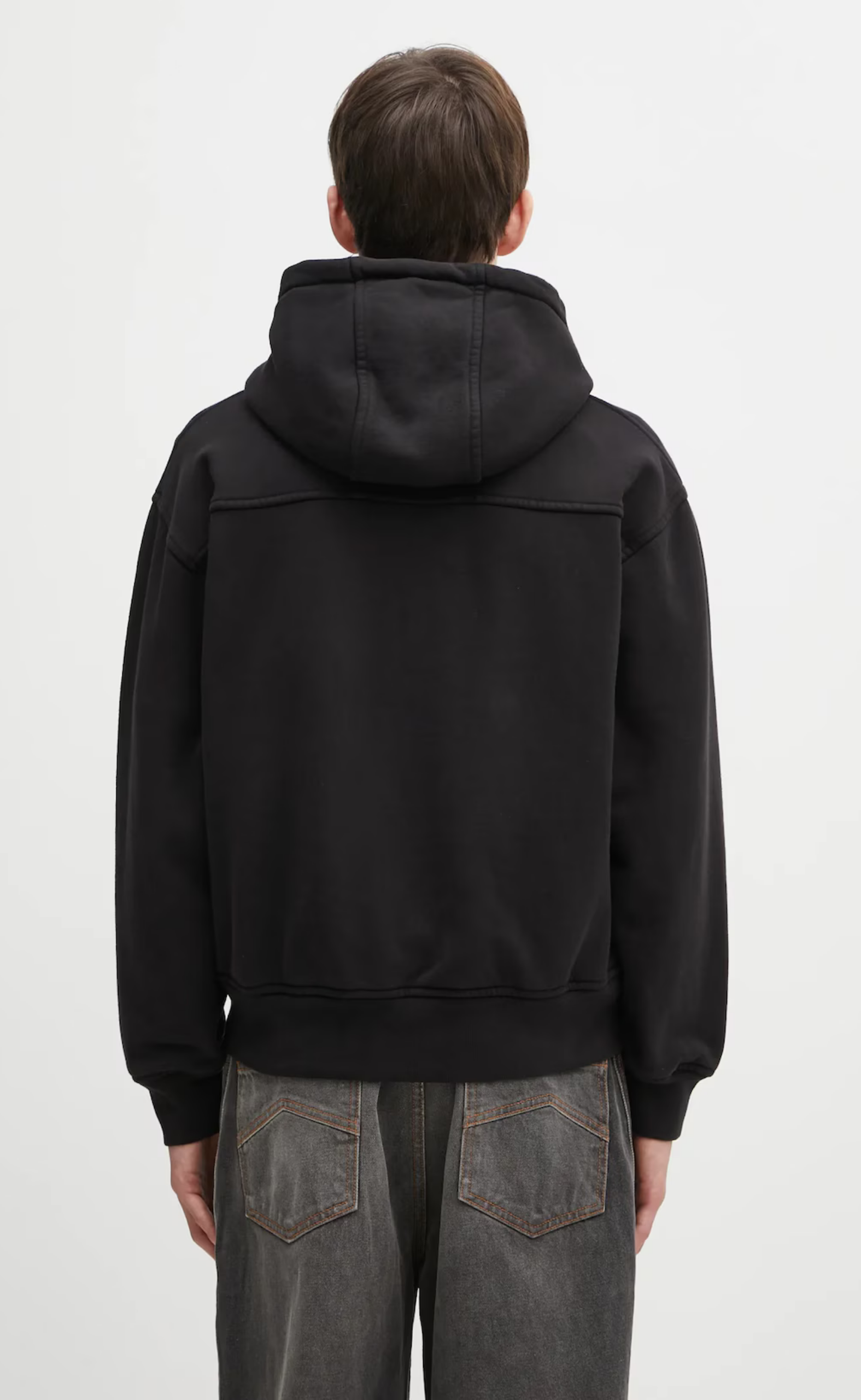 CLASSIQUE ZIP UP BLACK HOODIE
