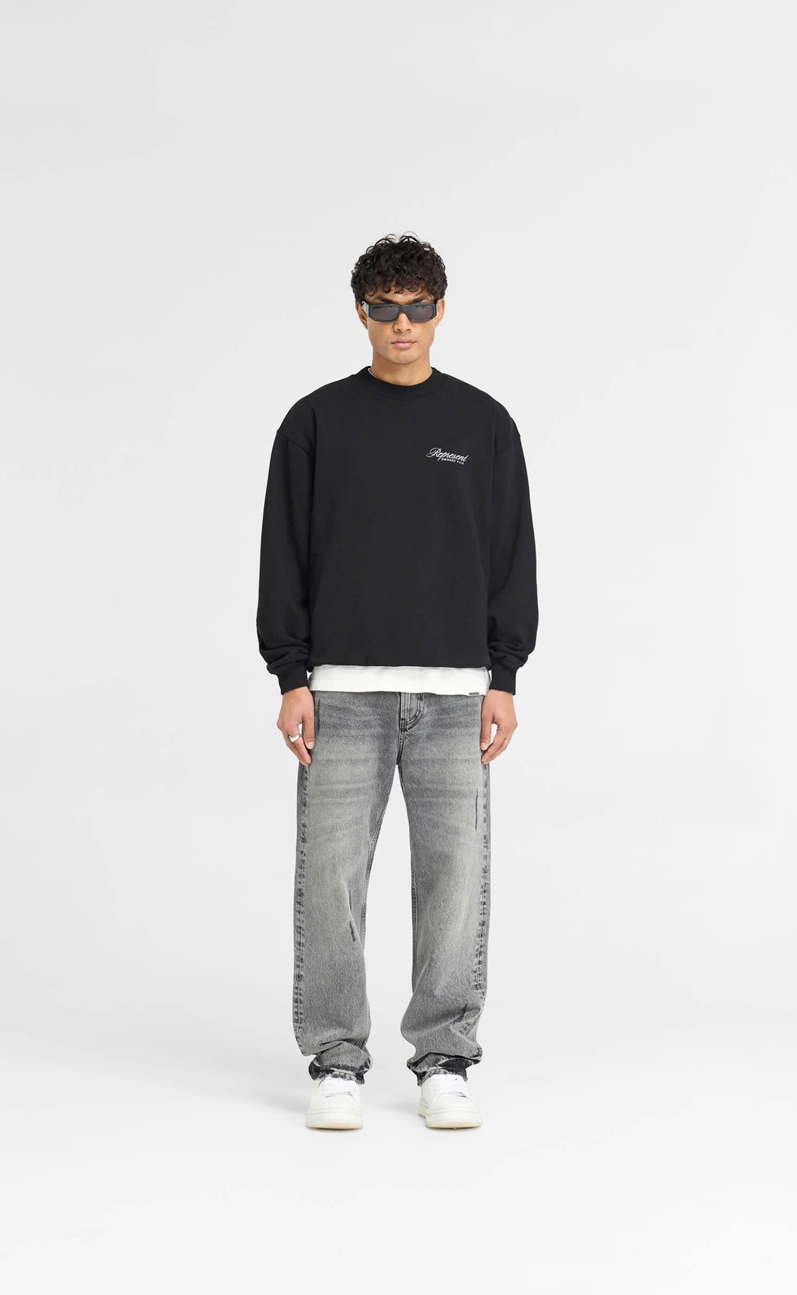 REPRESENT OWNERS CLUB SCRIPT BLACK CREWNECK