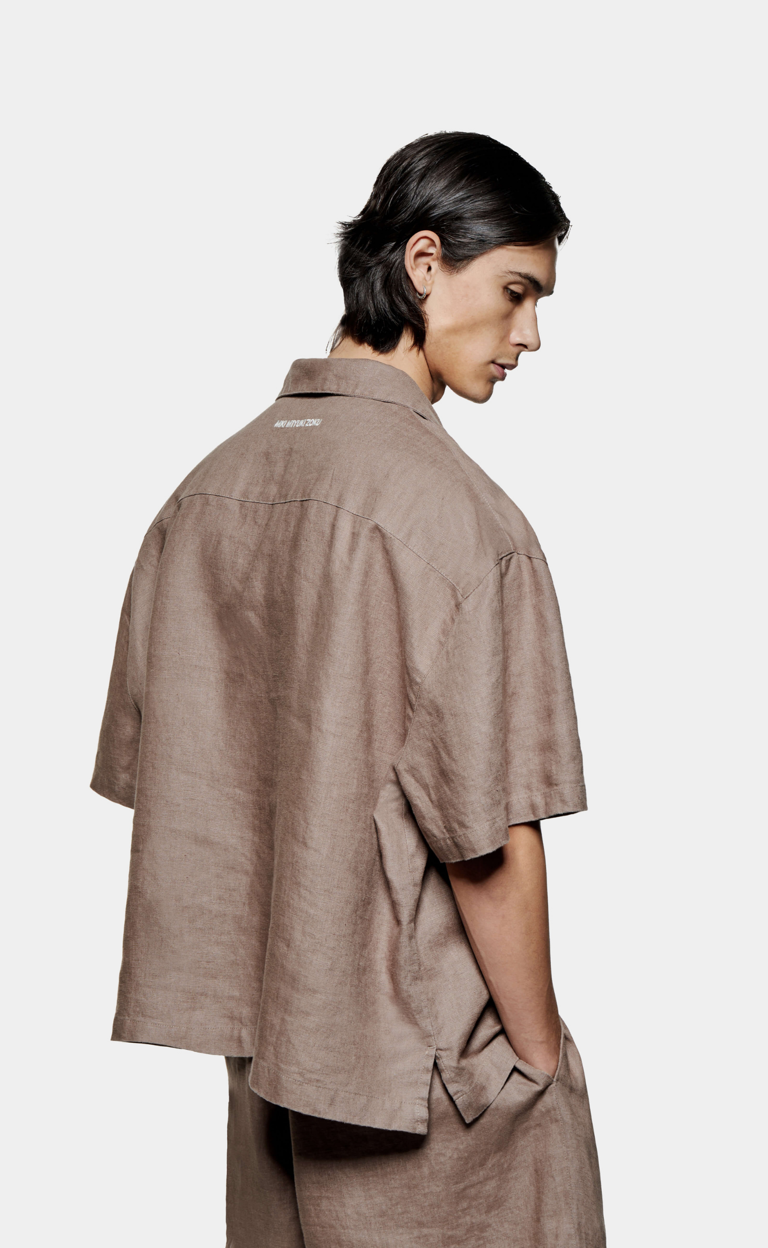 LINEN VACATION MUSHROOM SHIRT
