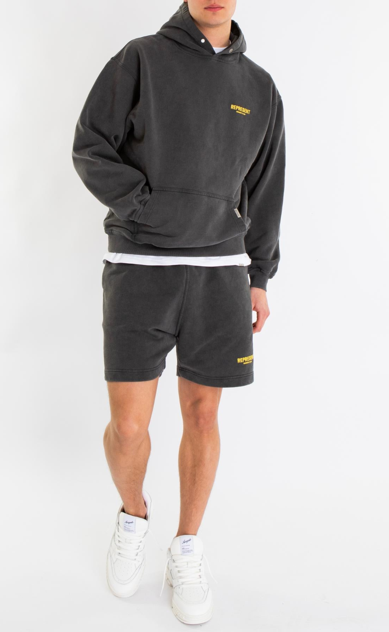 OWNERS CLUB V.GREY YELLOW HOODIE