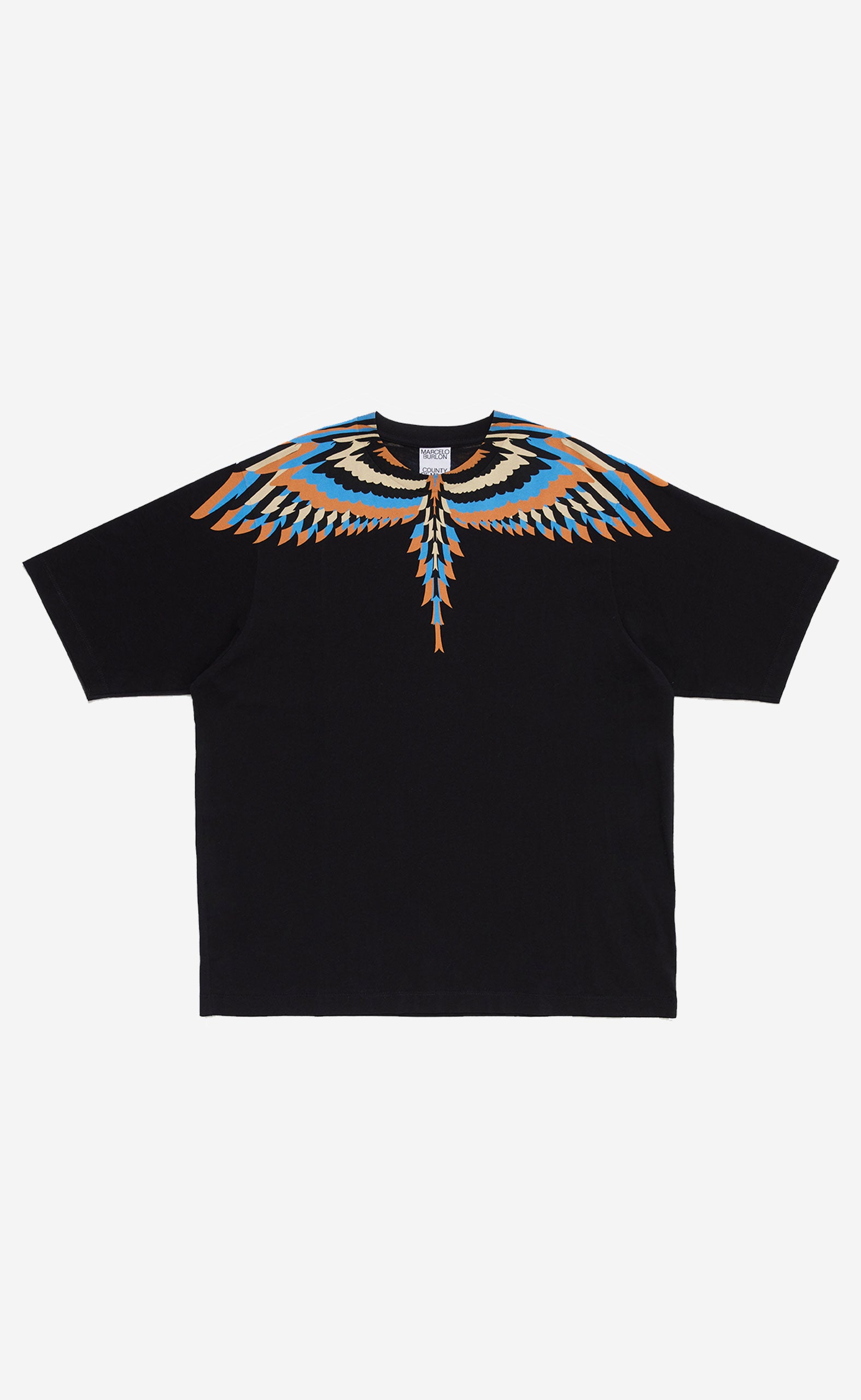 OPTICAL WINGS OVER T-SHIRT BLACK SALMON
