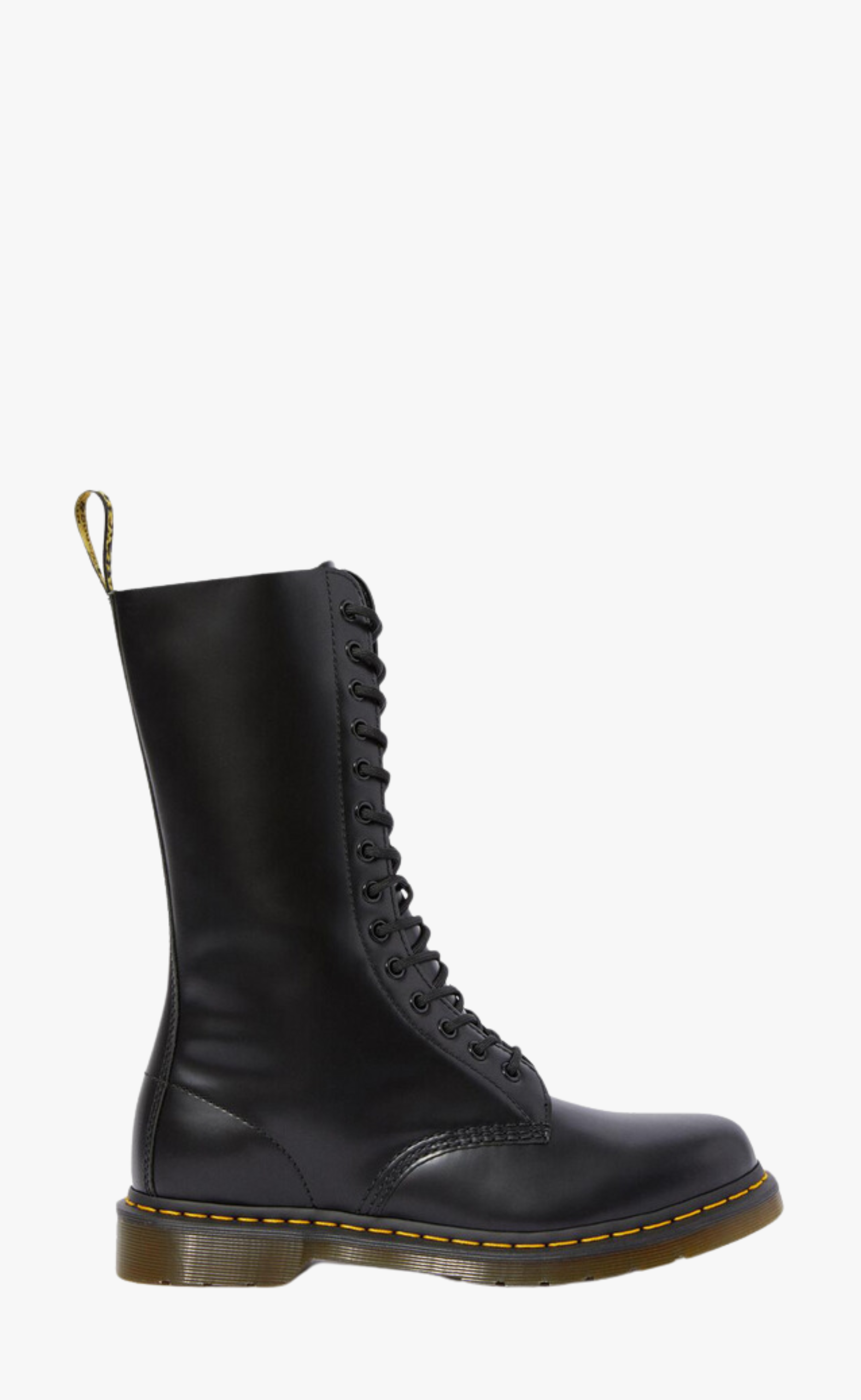 14 Eye Boot Black Smooth