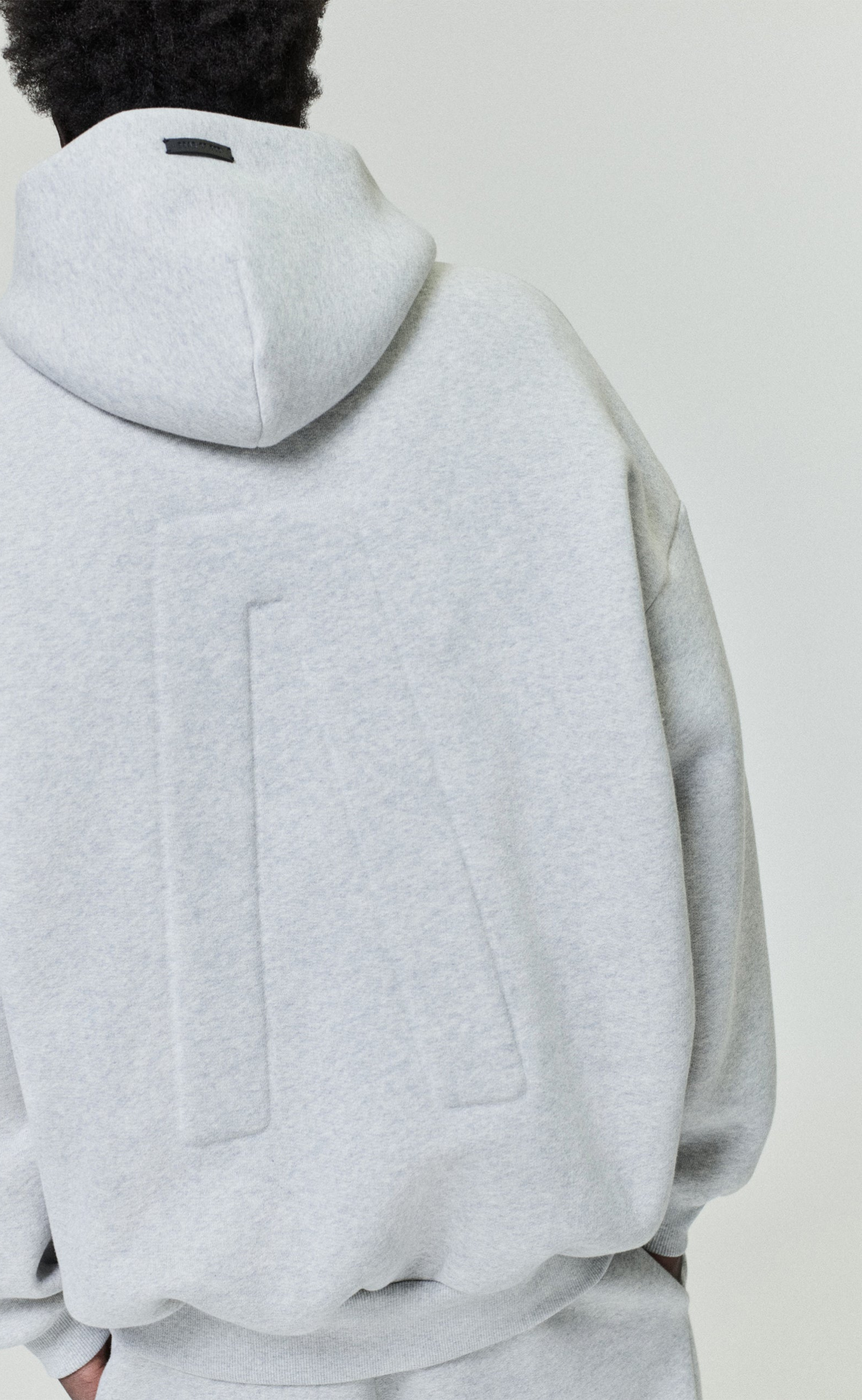 ATHLETICS ZIP UP MELANGE GREY HOODIE