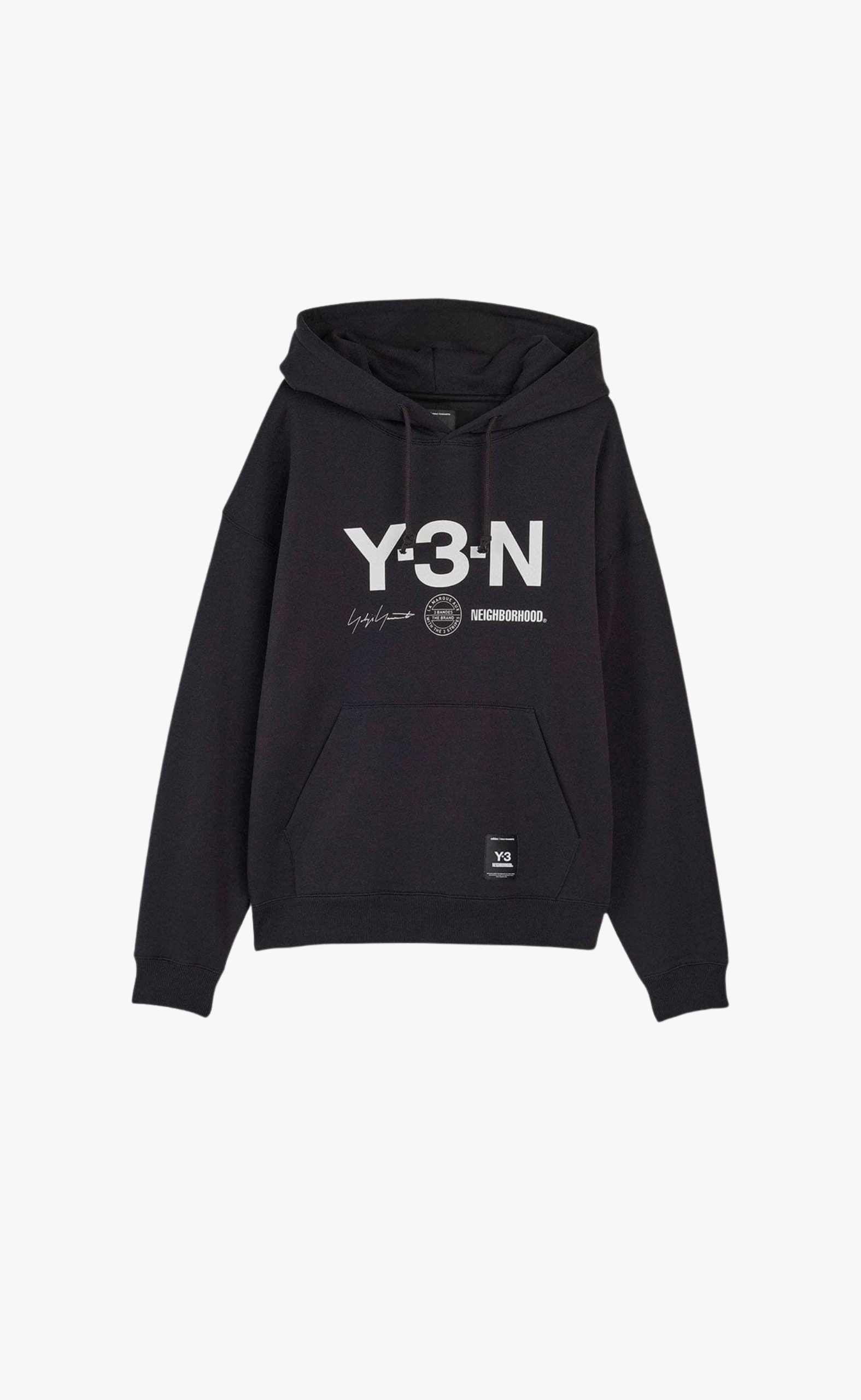 Y-3 NBHD GRAPHIC BLACK HOODIE