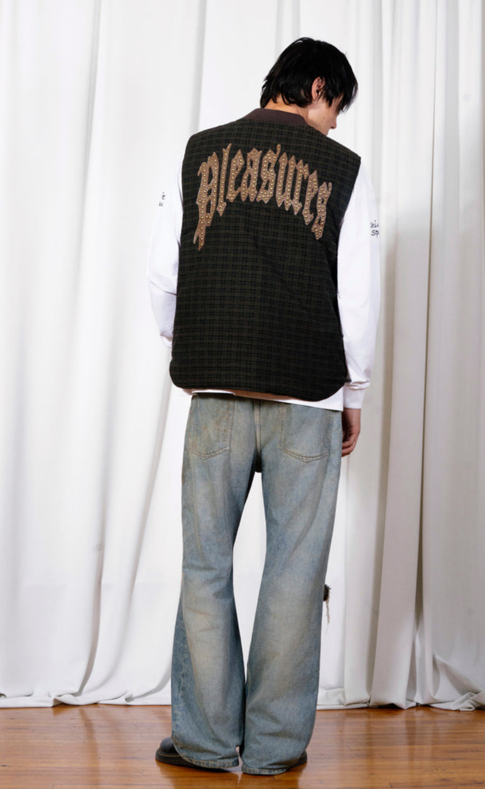 HORNS DENIM BROWN VEST