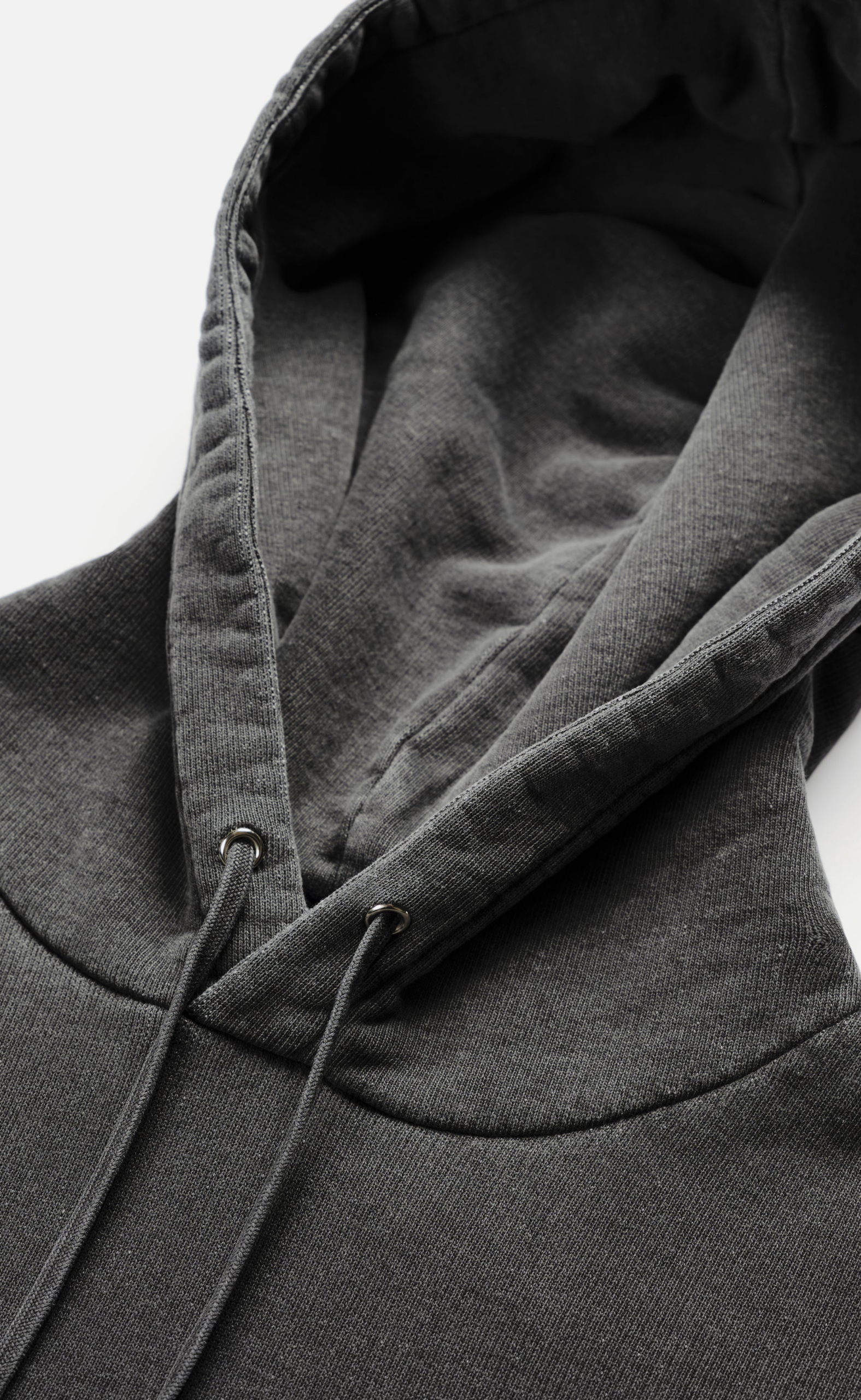 UNIFORM PIGMENT BLACK HOODIE