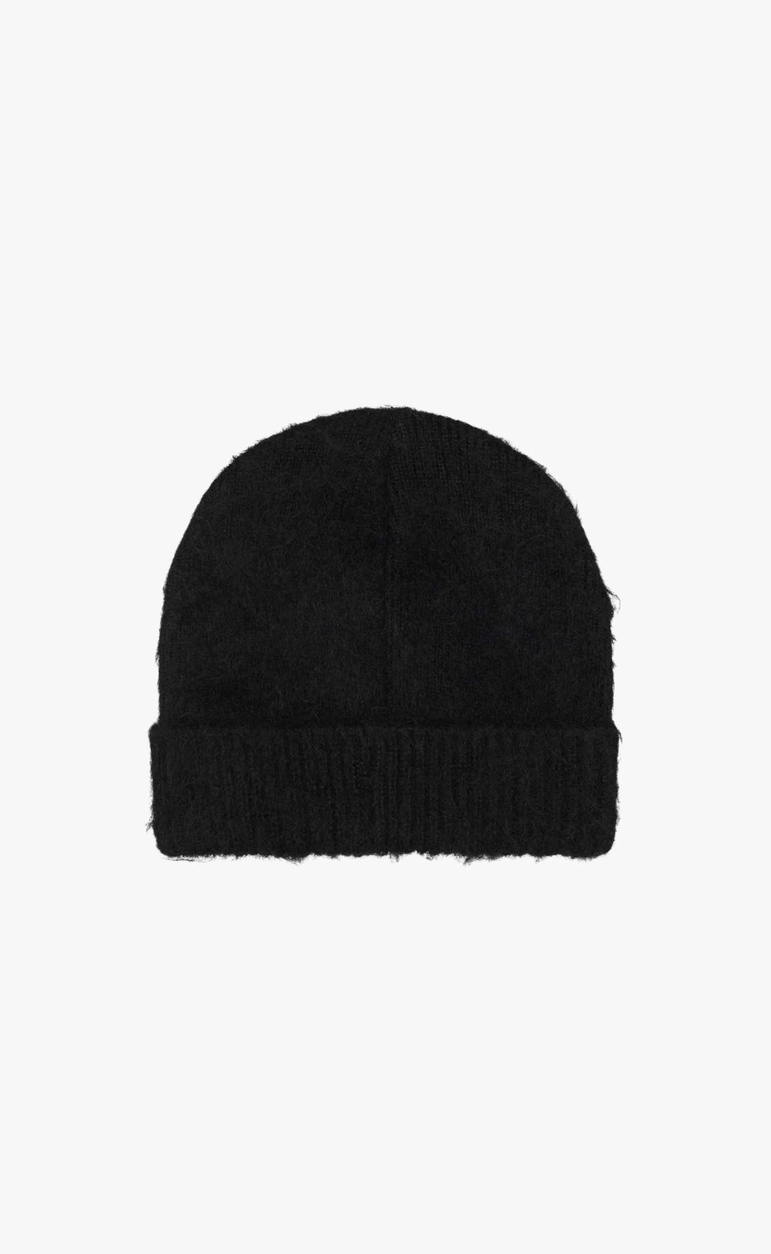 FUZZY BLACK BEANIE