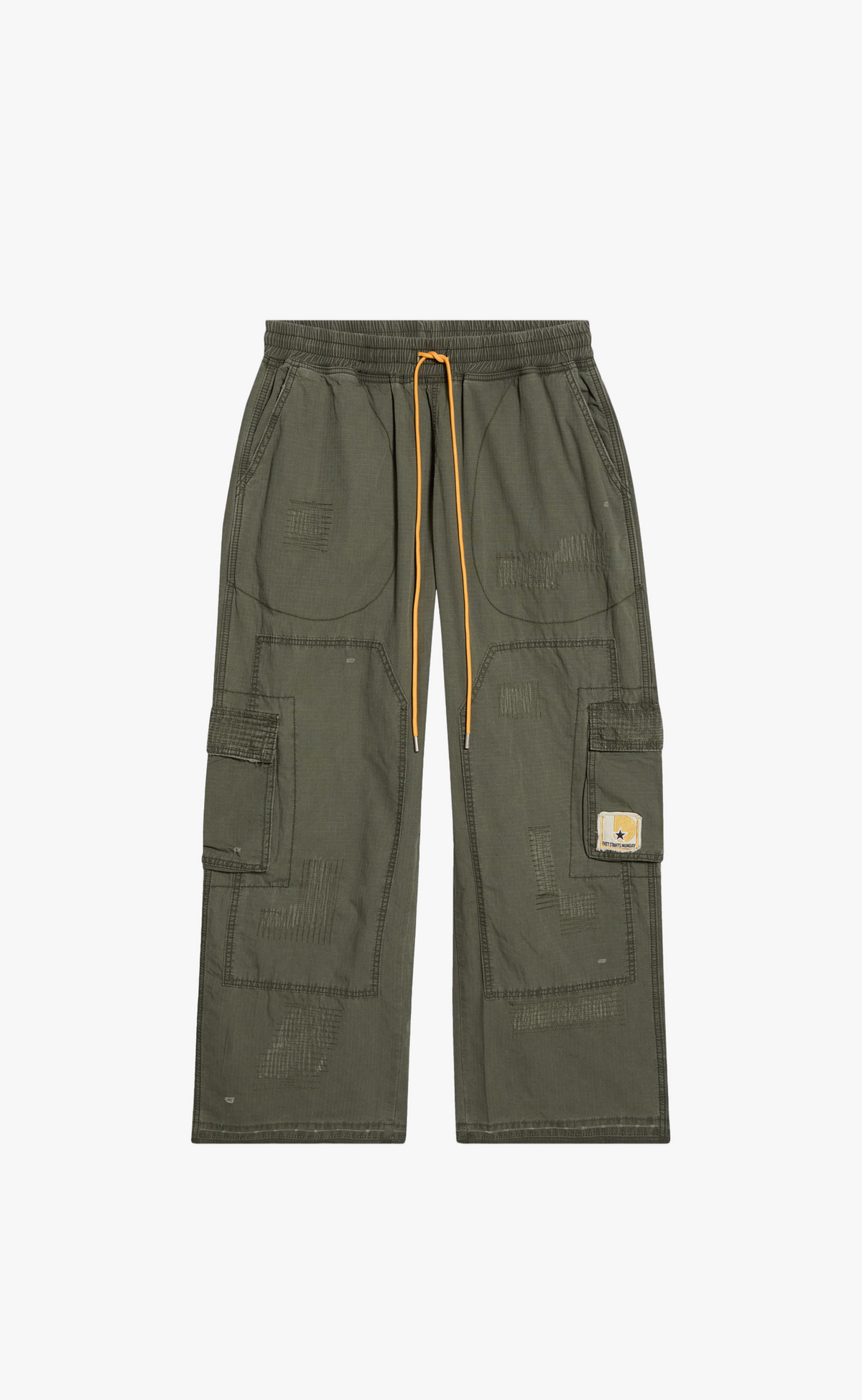 REPAIR CARGO WASHED OLIVE PANTS