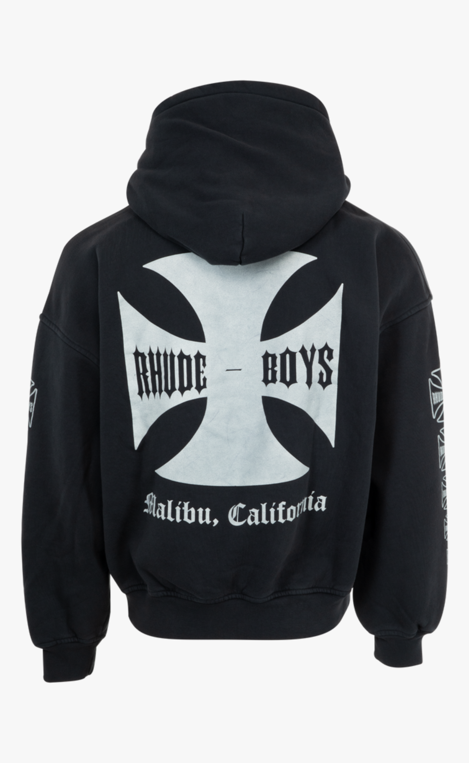 RHUDE BOYS VINTAGE BLACK HOODIE