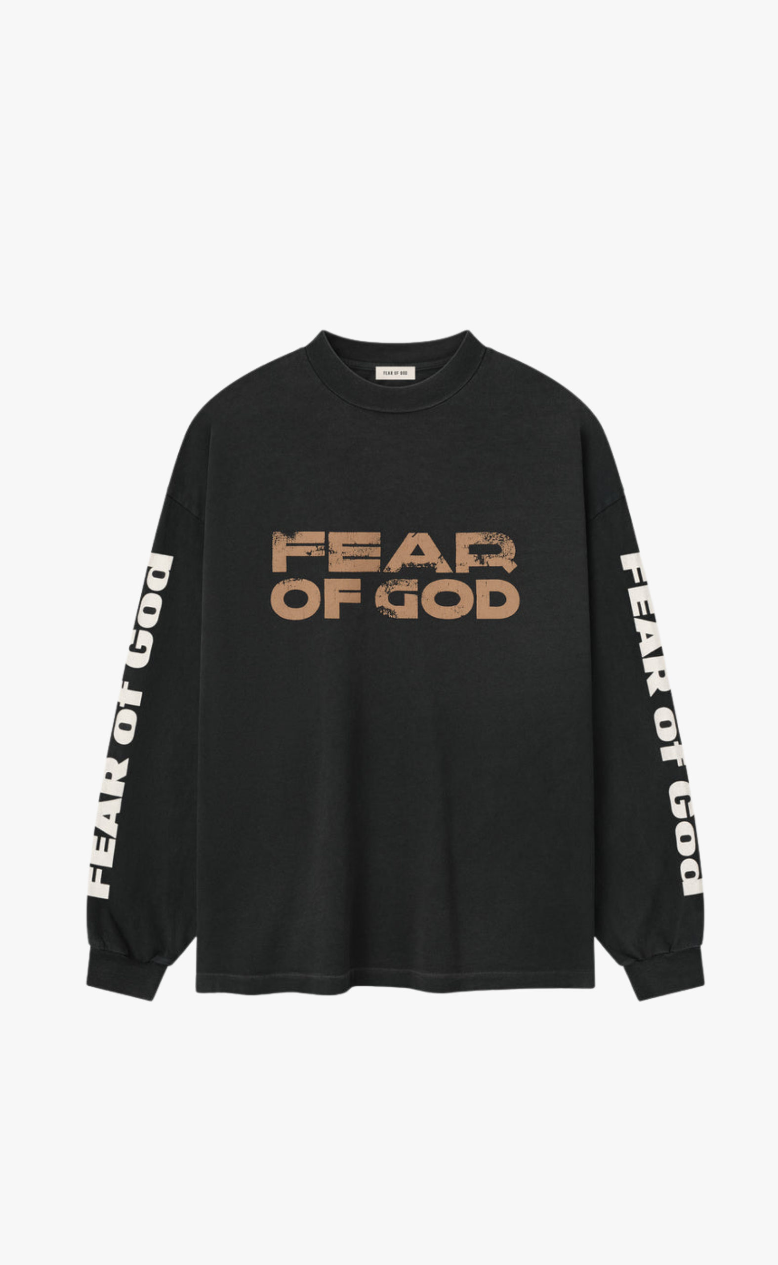 RELAXED FEAR OF GOD BLACK LONGSLEEVE