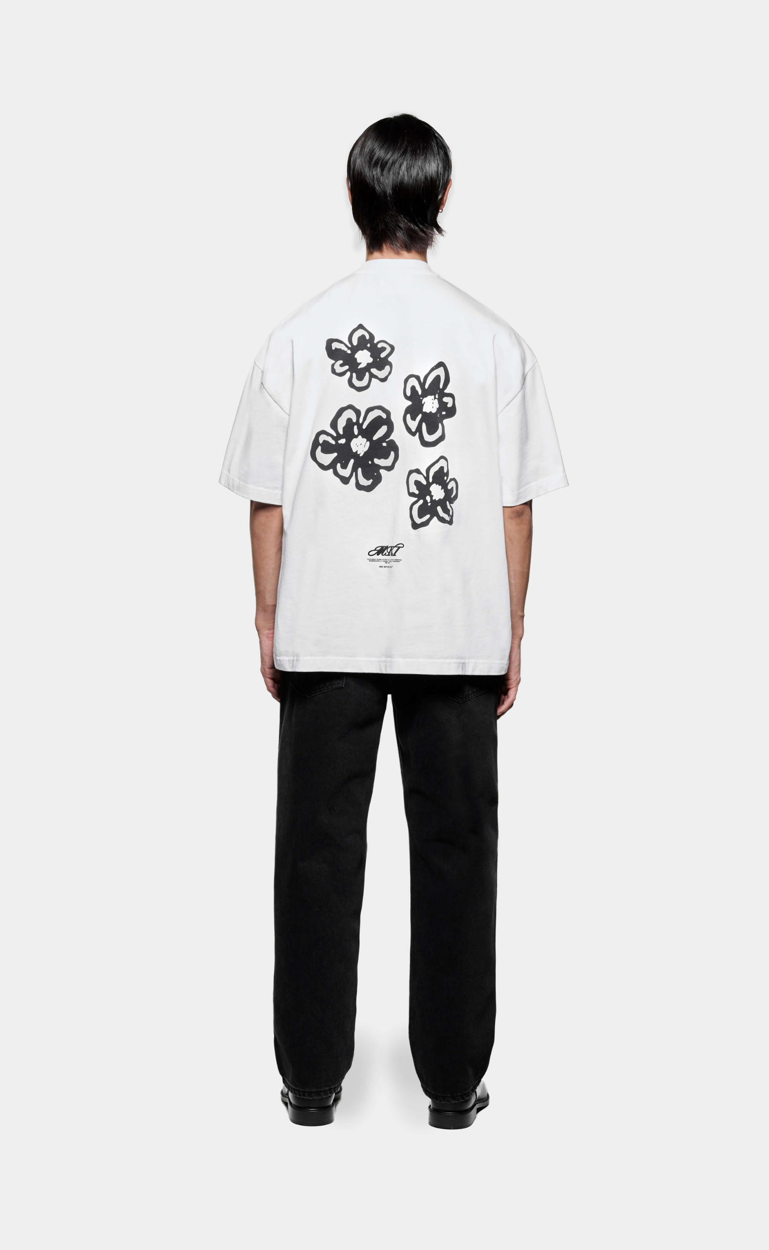 HIBISCUS WHITE T-SHIRT