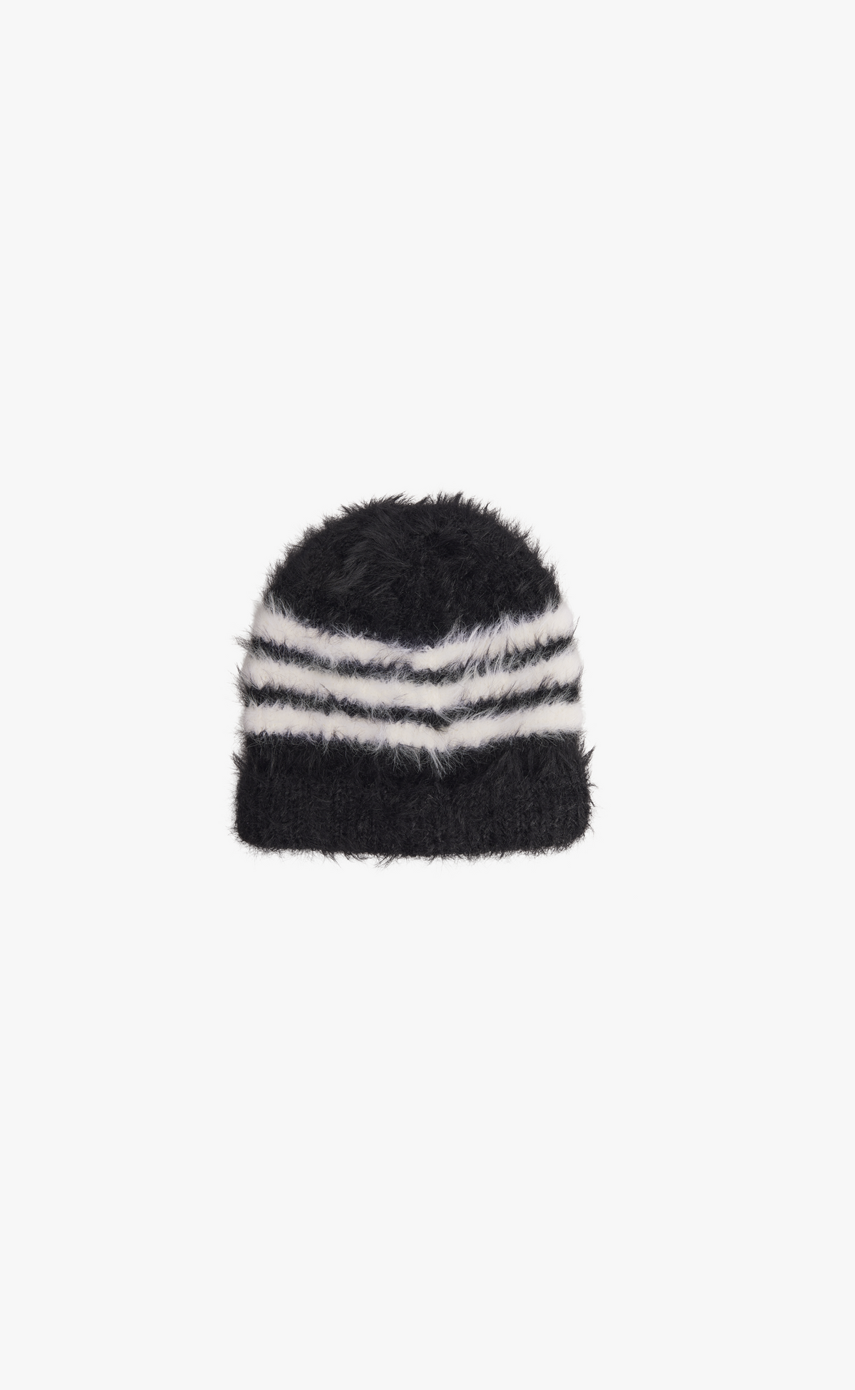 STRIPES BLACK BEANIE