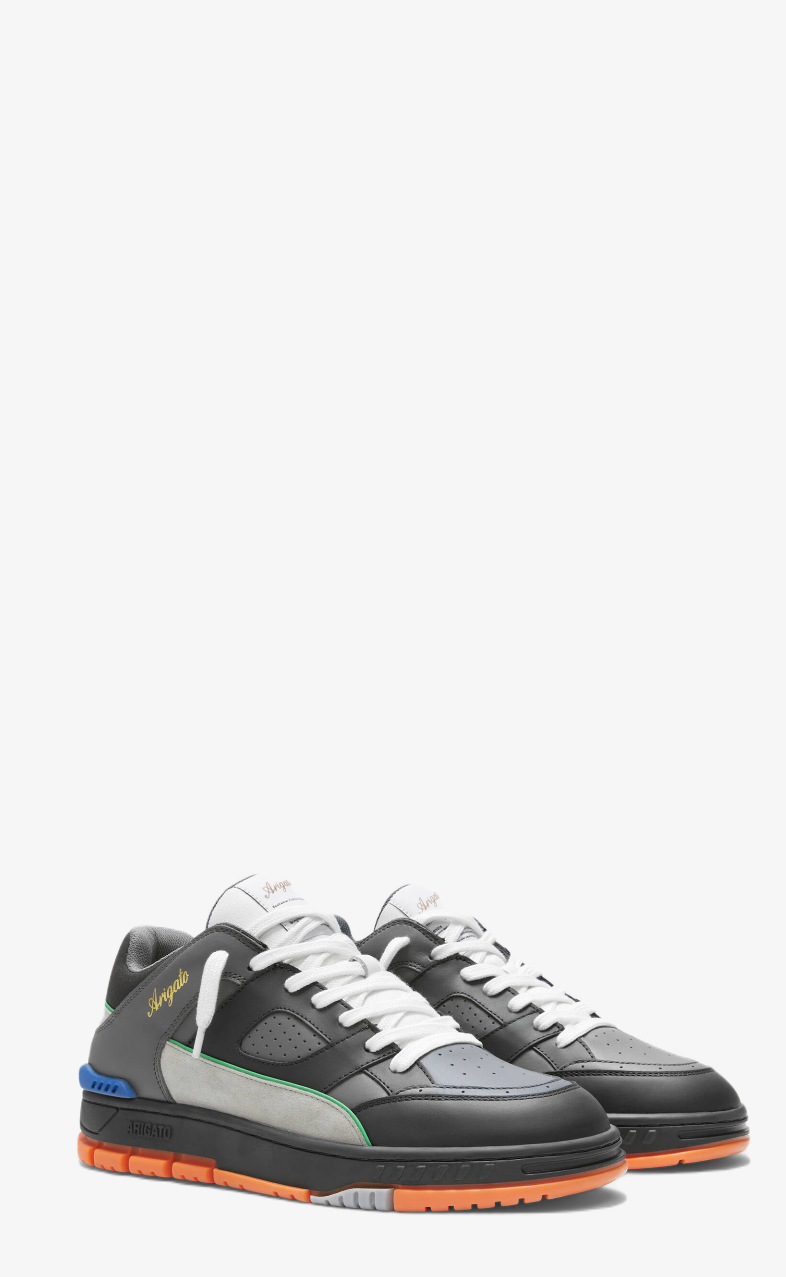 AREA LOW DARK GREY ORANGE SNEAKERS