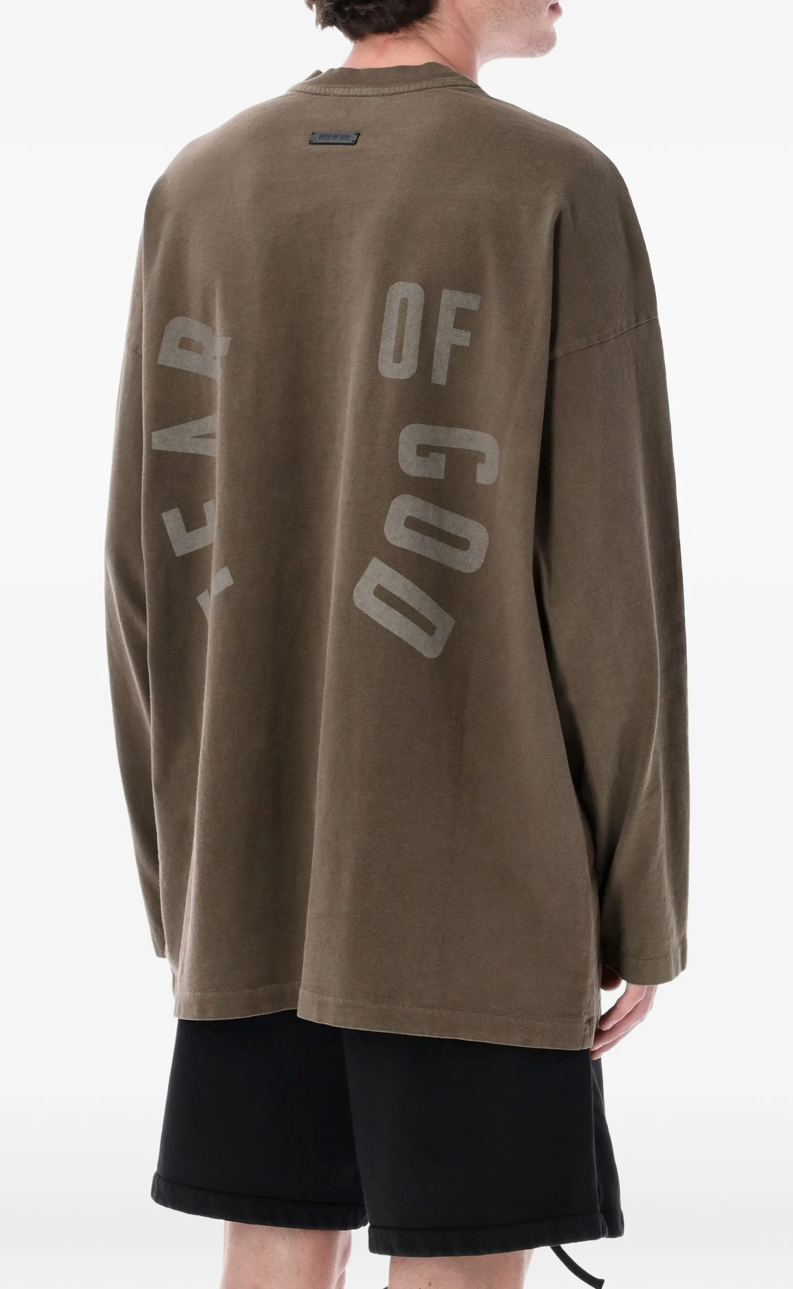 BASEBALL FADED BROWN LONGSLEEVE