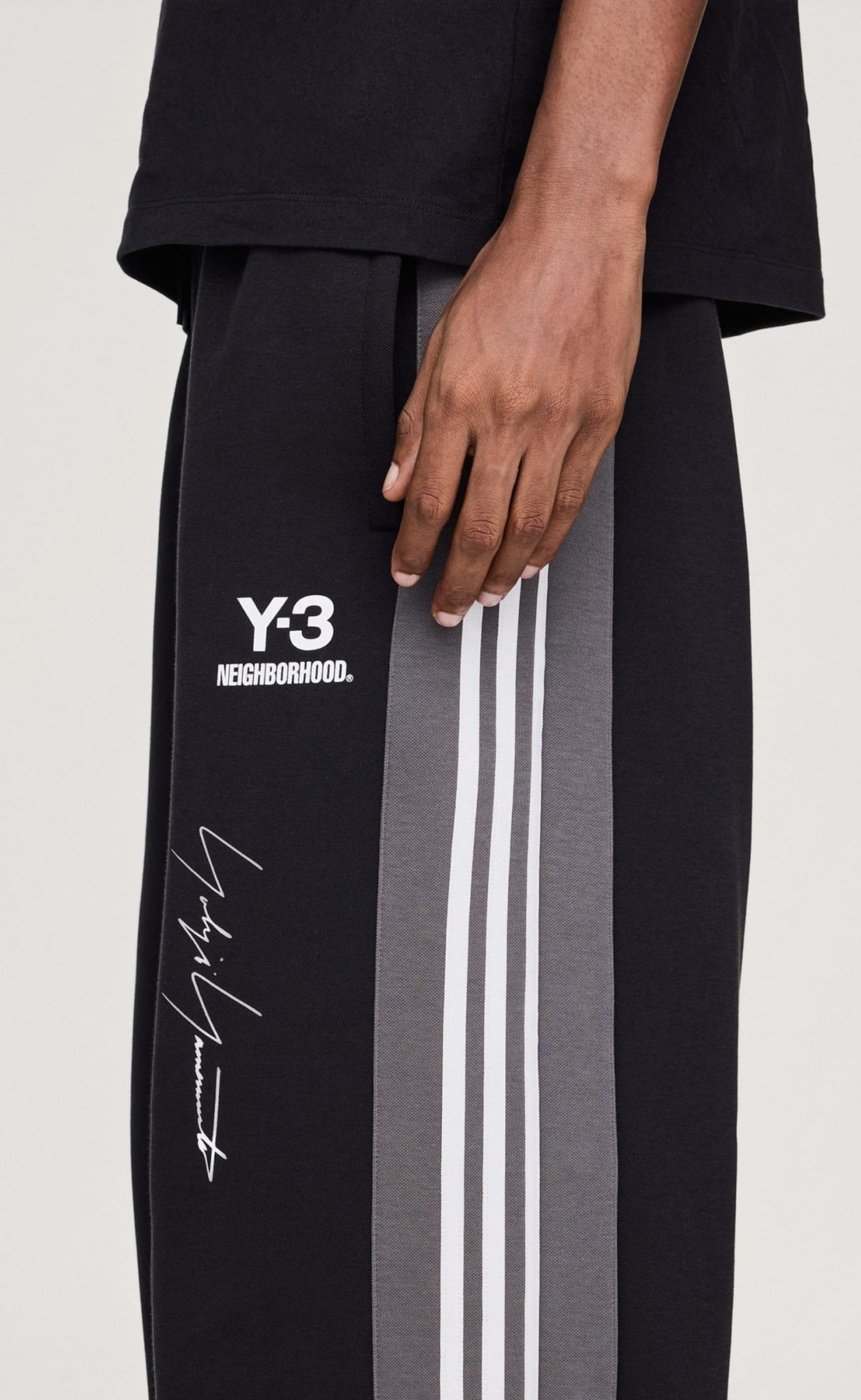 Y-3 NBHD TRACK BLACK PANTS