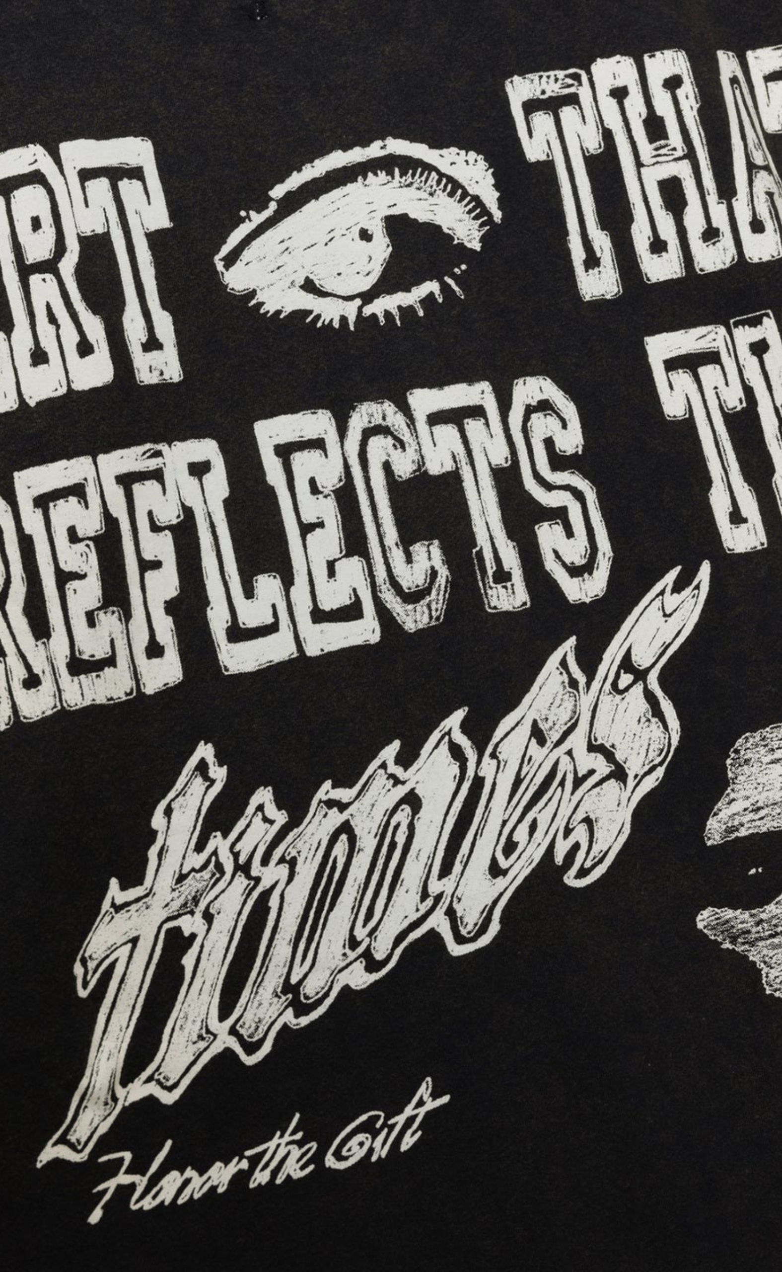 ART THAT REFLECTS BLACK T-SHIRT