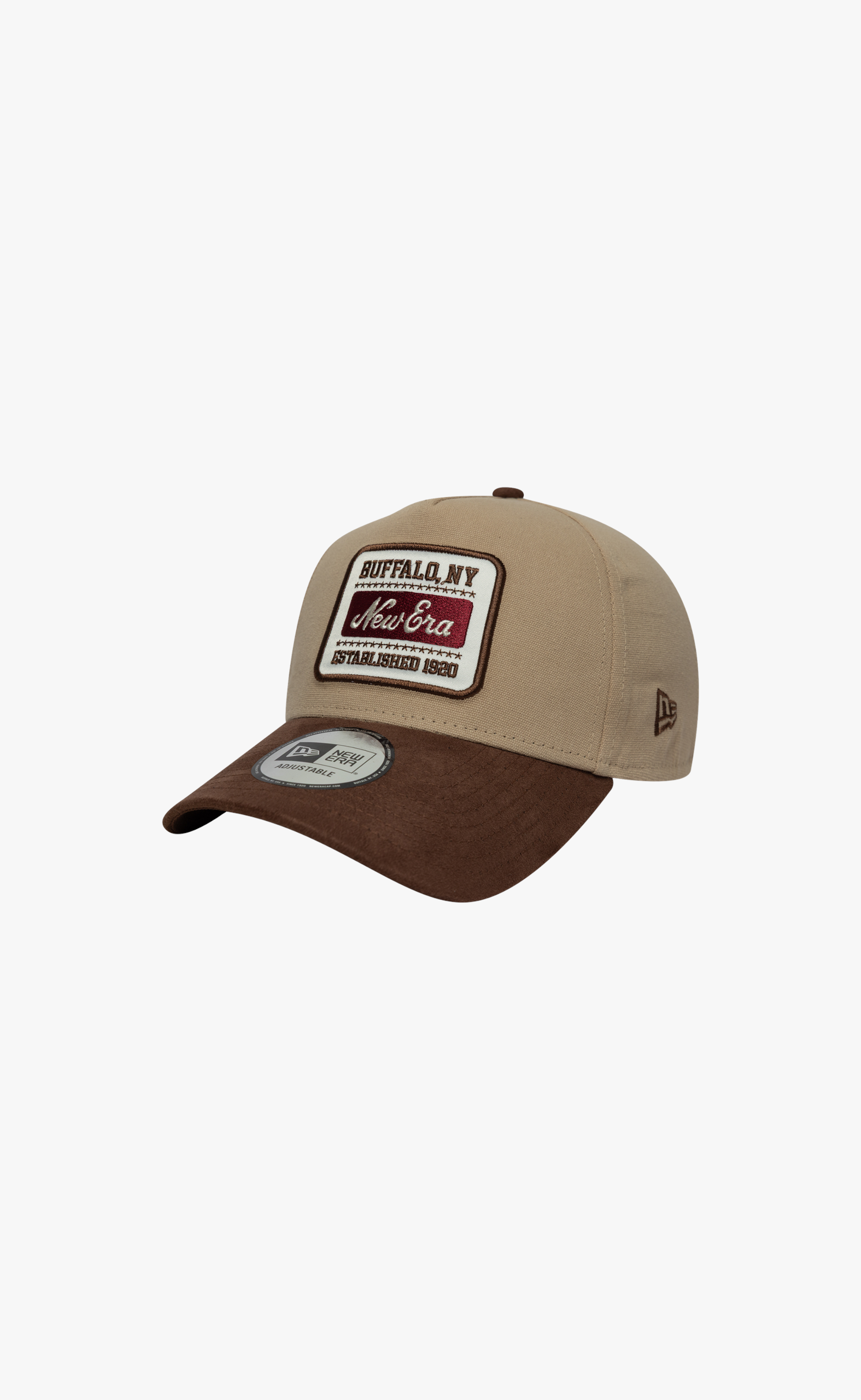 NEW ERA PATCH SUEDE E-FRAME CAMEL BROWN HAT