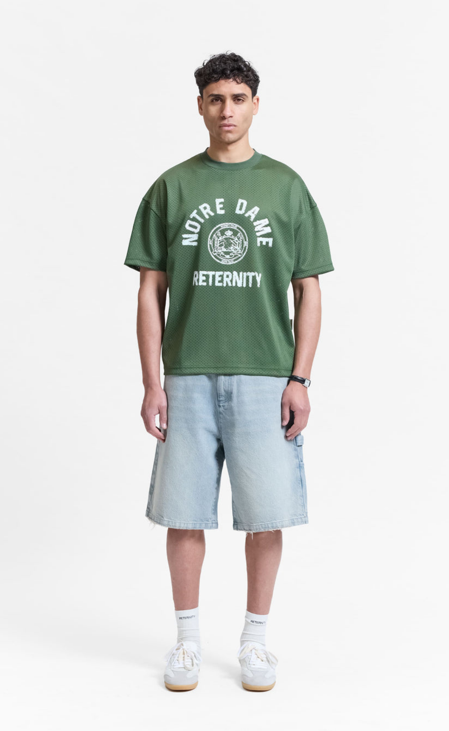 NOTRE DAME MESH GREEN T-SHIRT