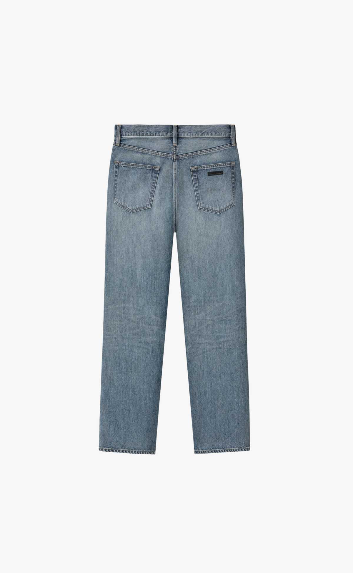 STRAIGHT 5 POCKET MEDIUM INDIGO JEANS