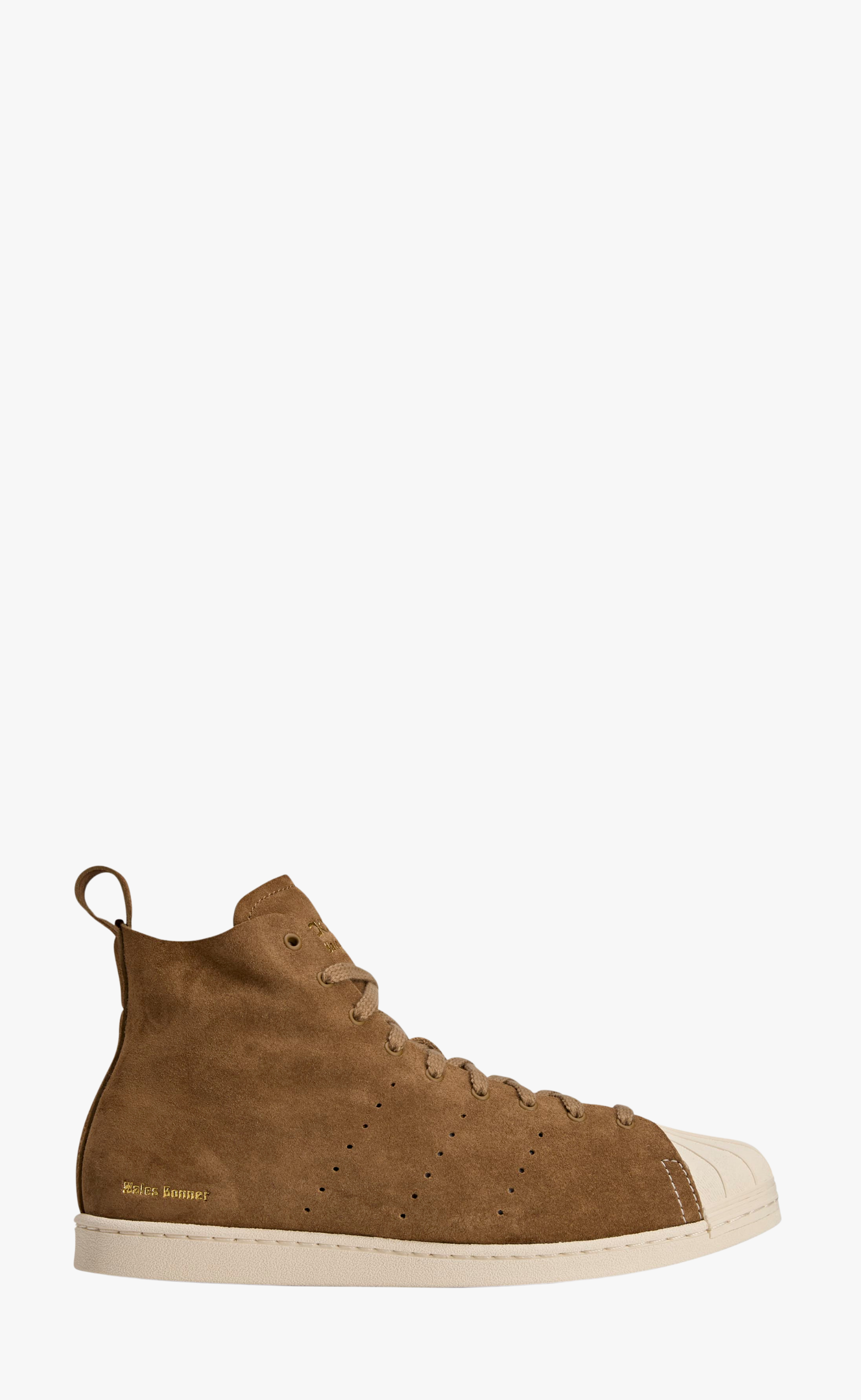 WB SUPERSTAR HI WHITE BROWN SNEAKER