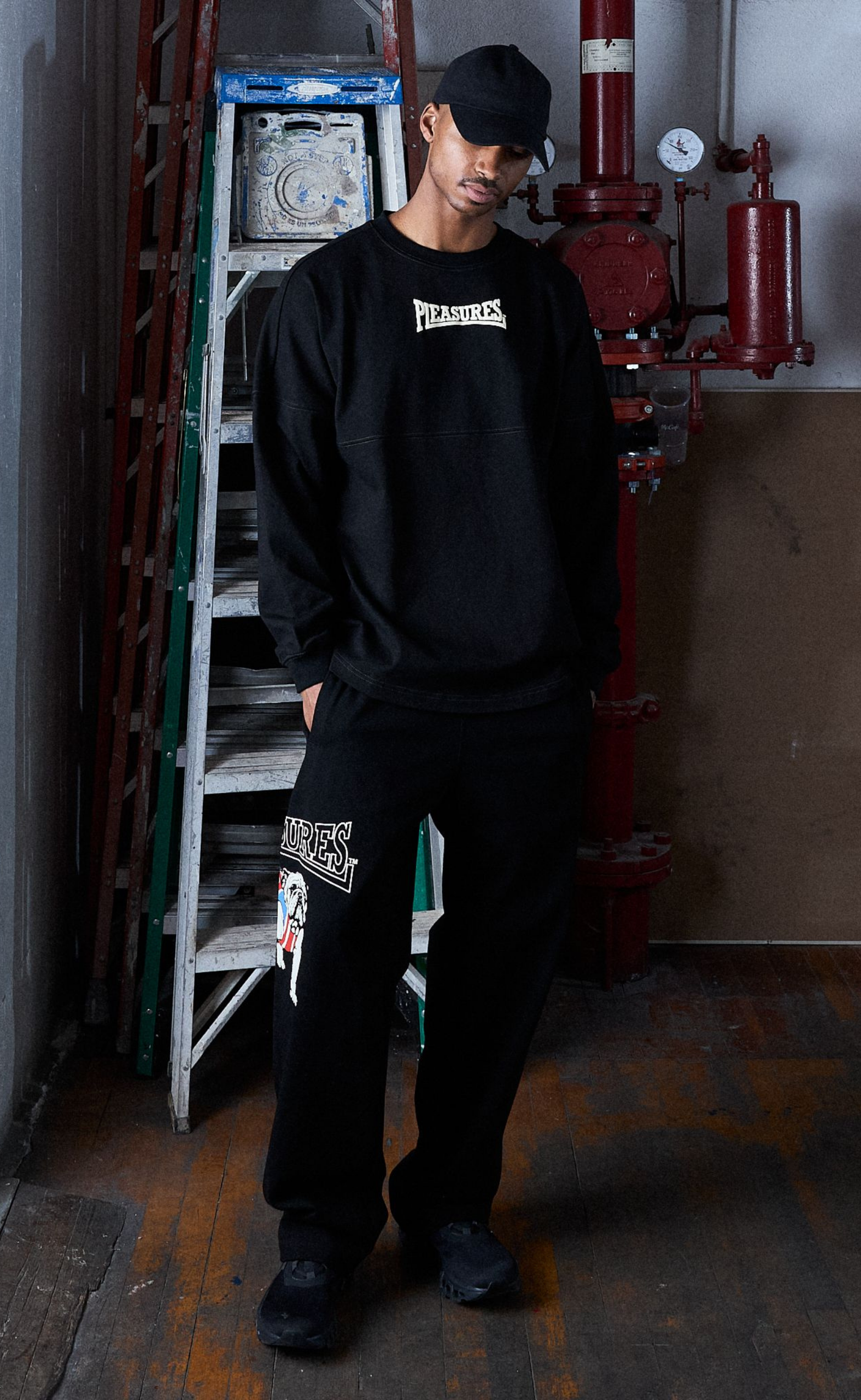 BULLDOG COTTON BLACK PANTS