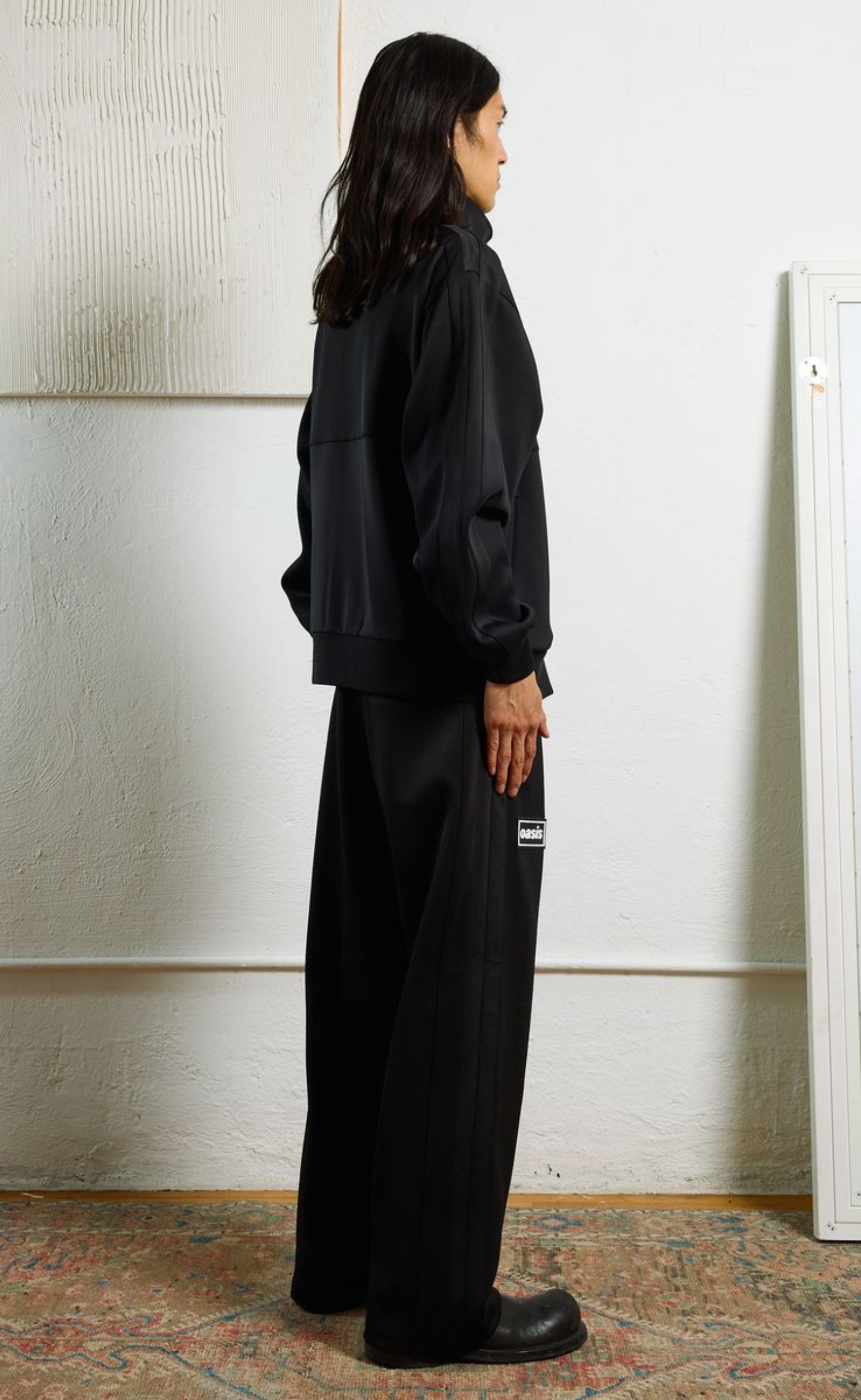 FOREVER BLACK TRACK PANTS