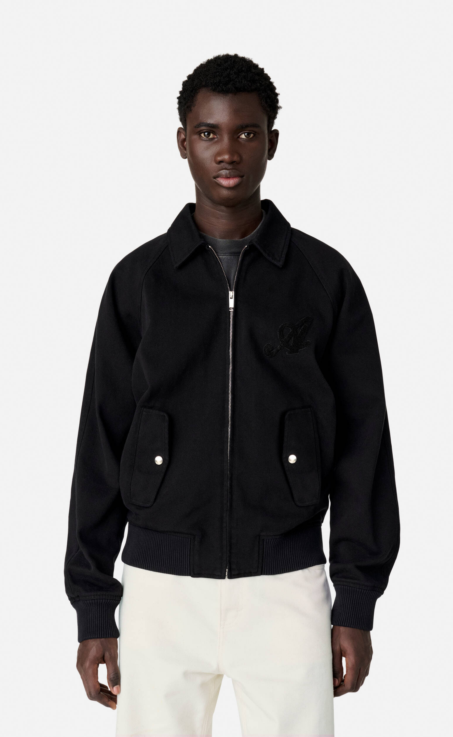 ROMAN BOMBER BLACK JACKET