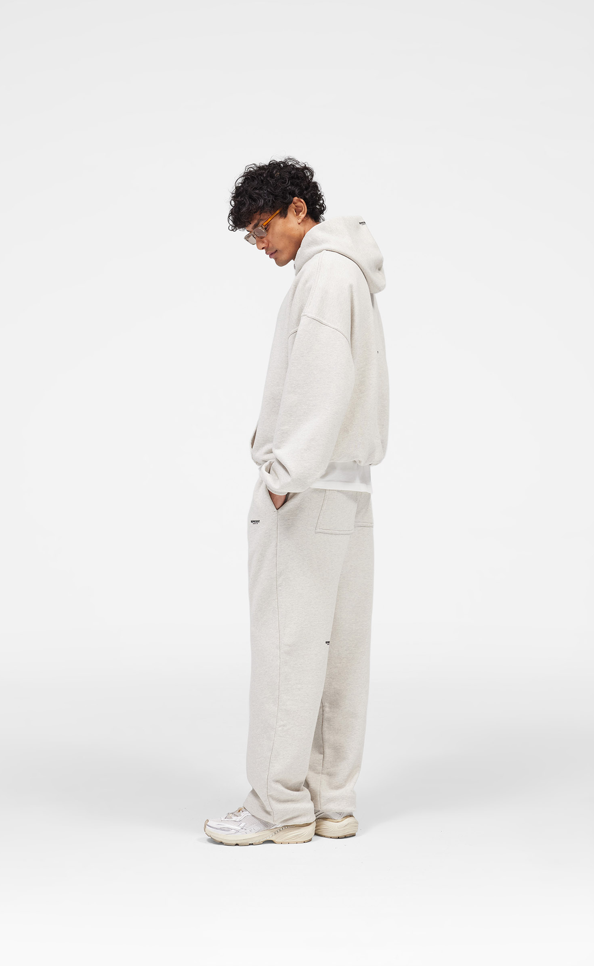 MICRO OWNERS CLUB CREAM MARL SWEATPANTS