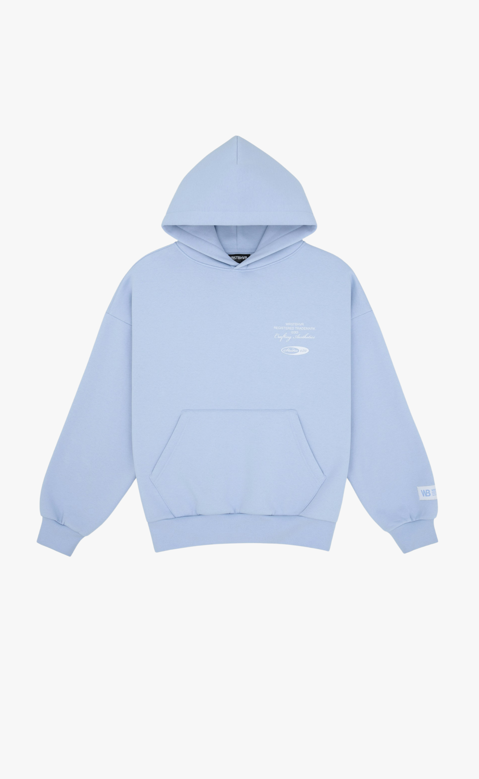 STUDIO V13 CHAMBRAY BLUE HOODIE