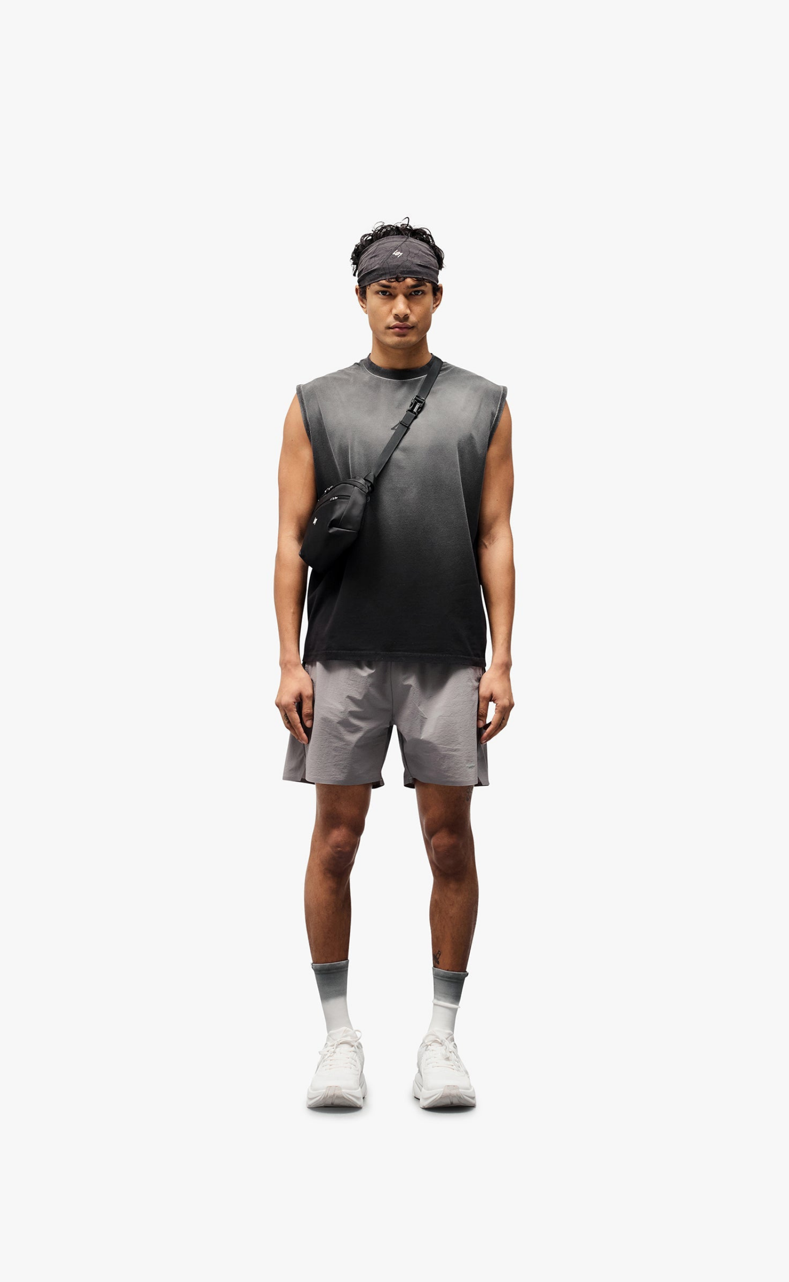 247 MOTION OVERSIZED AGED BLACK T-SHIRT