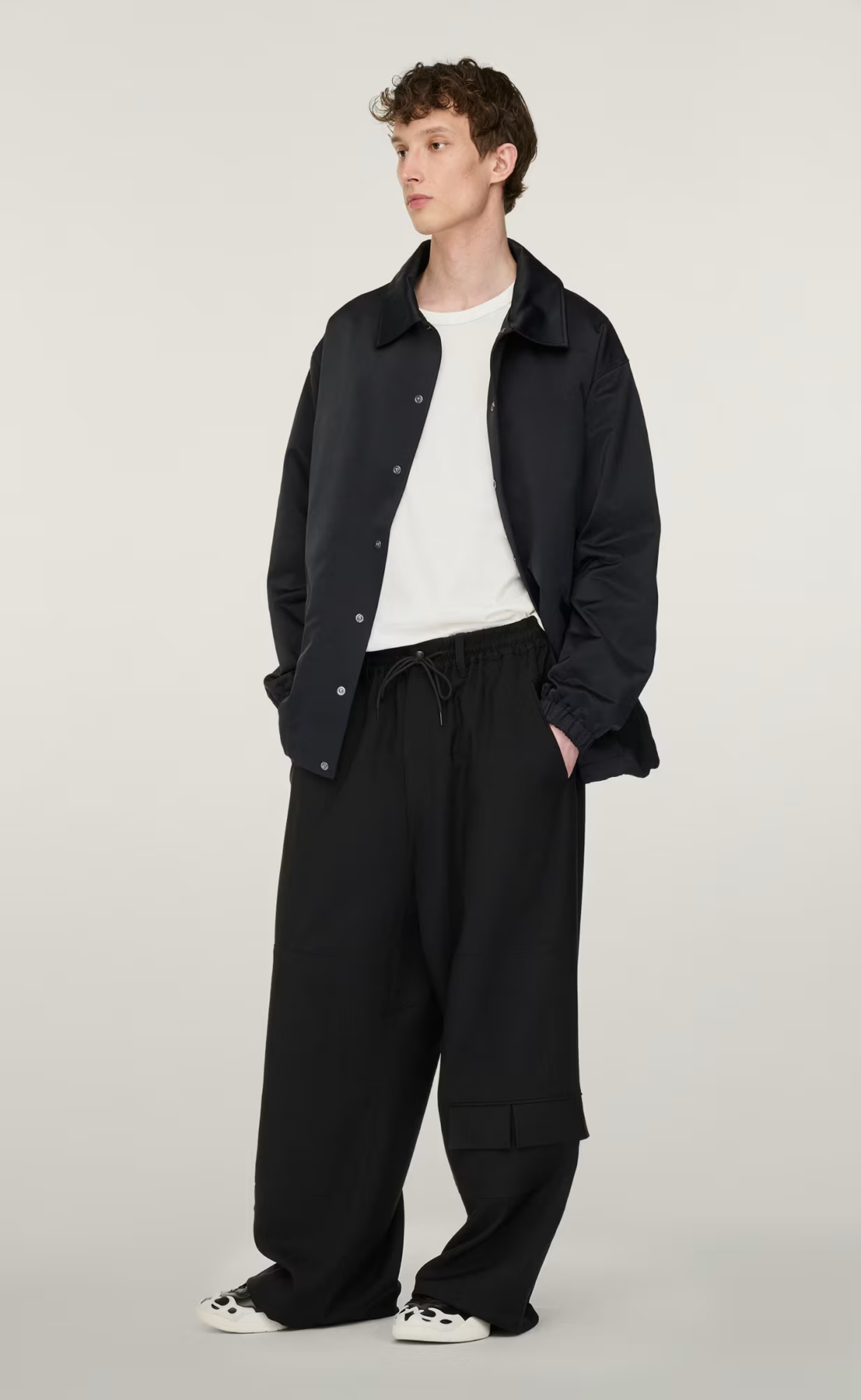 GRAPHIC COACH BLACK JACKET