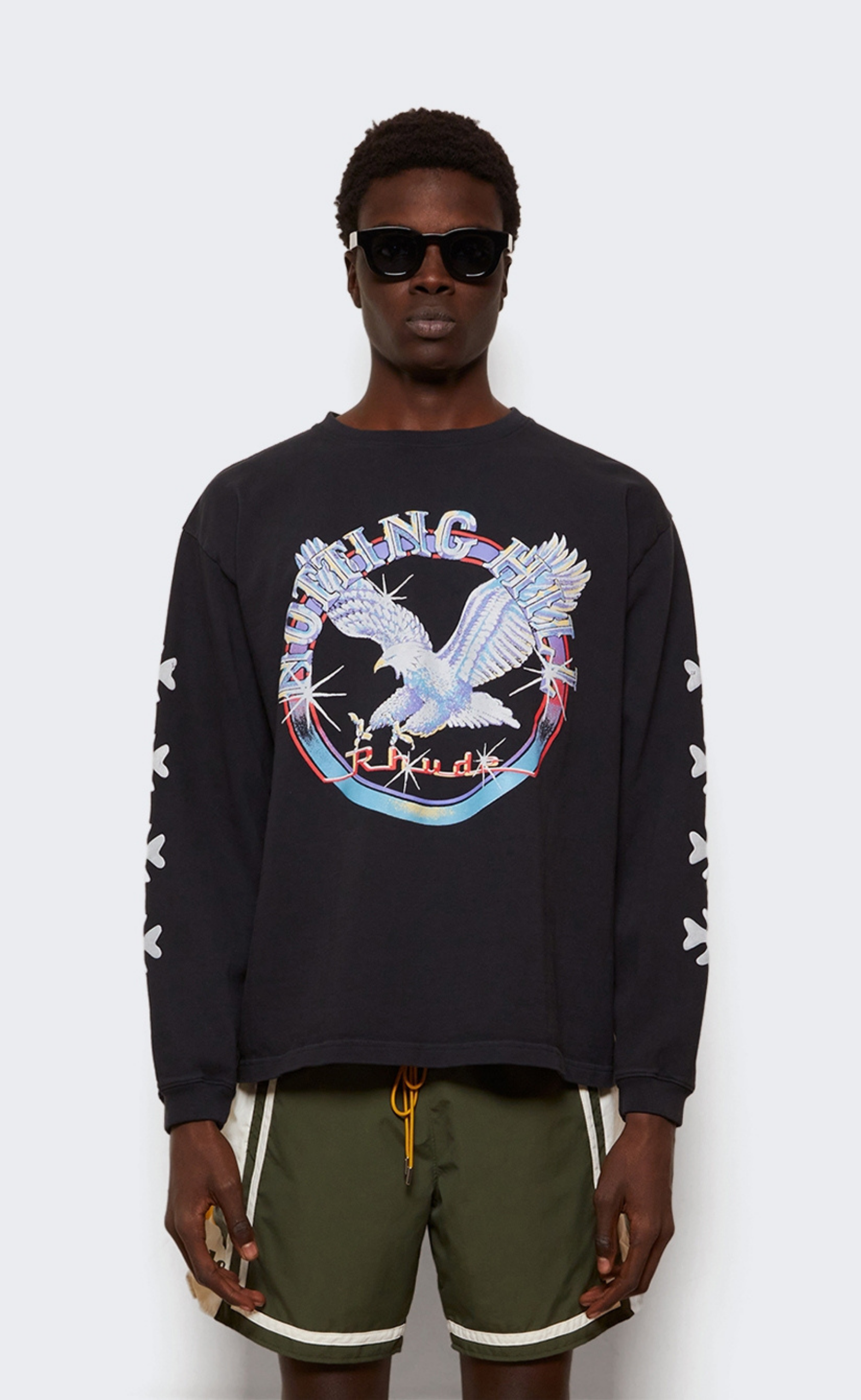 NOTTING HILL EAGLE VINTAGE BLACK LONGSLEEVE