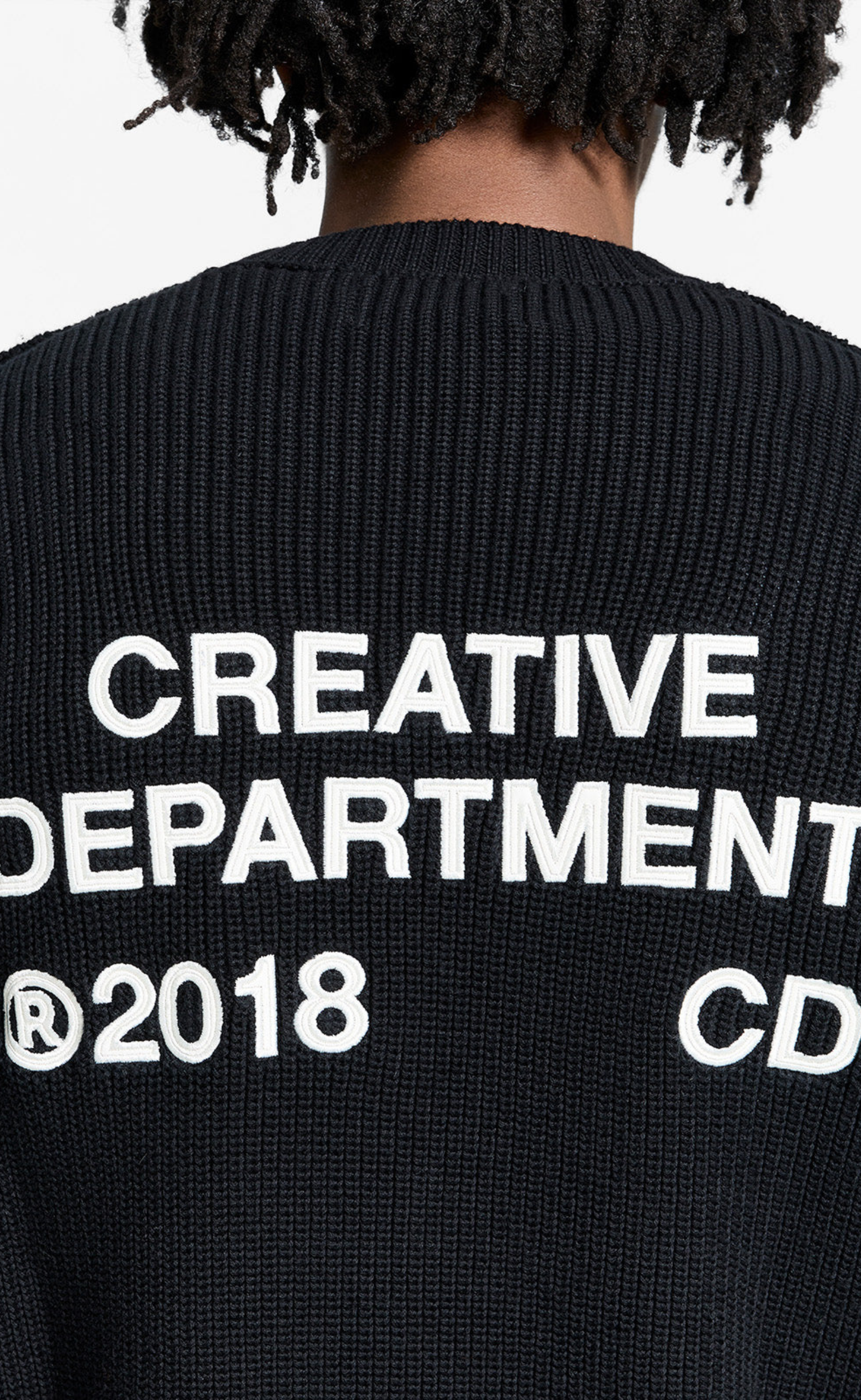 CREATIVE DEPT KNIT BLACK SWEATER