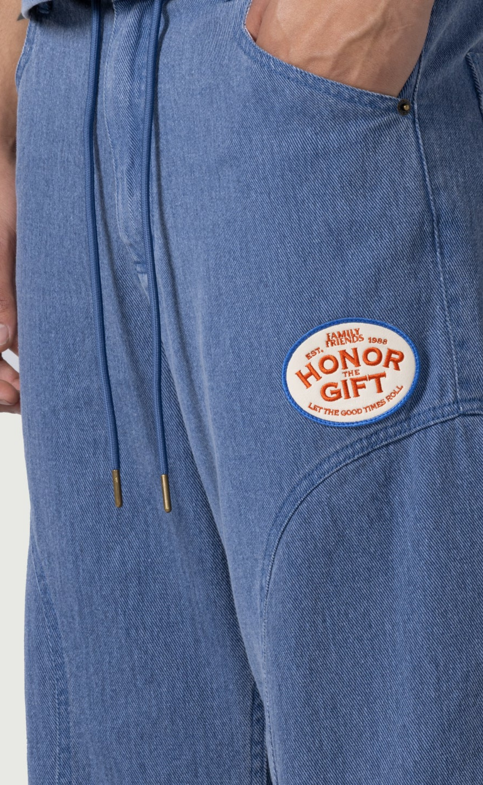 TWILL PARTY BLUE PANTS