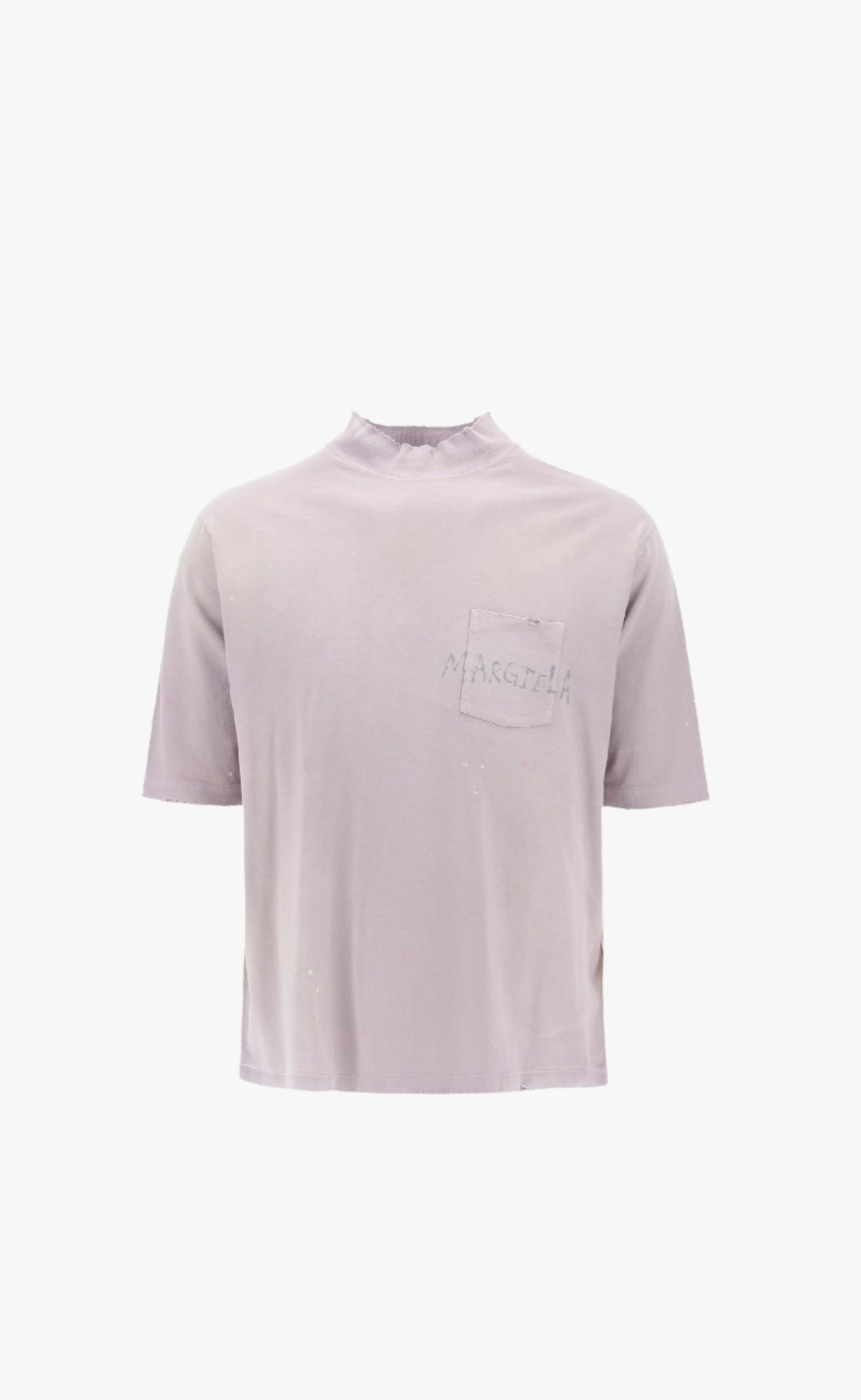 GRAFITI LOGO MOCK NECK LILAC T-SHIRT
