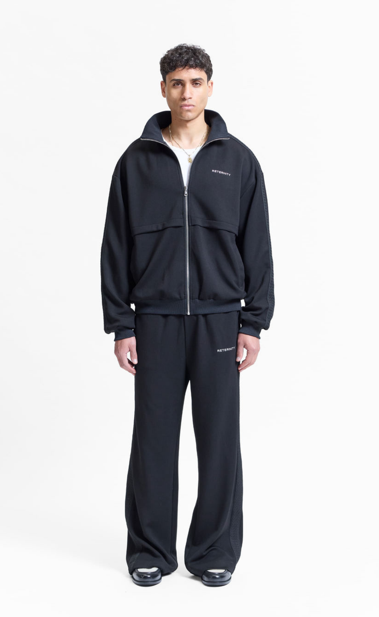 STUDIO REVERSIBLE TRACK BLACK JACKET